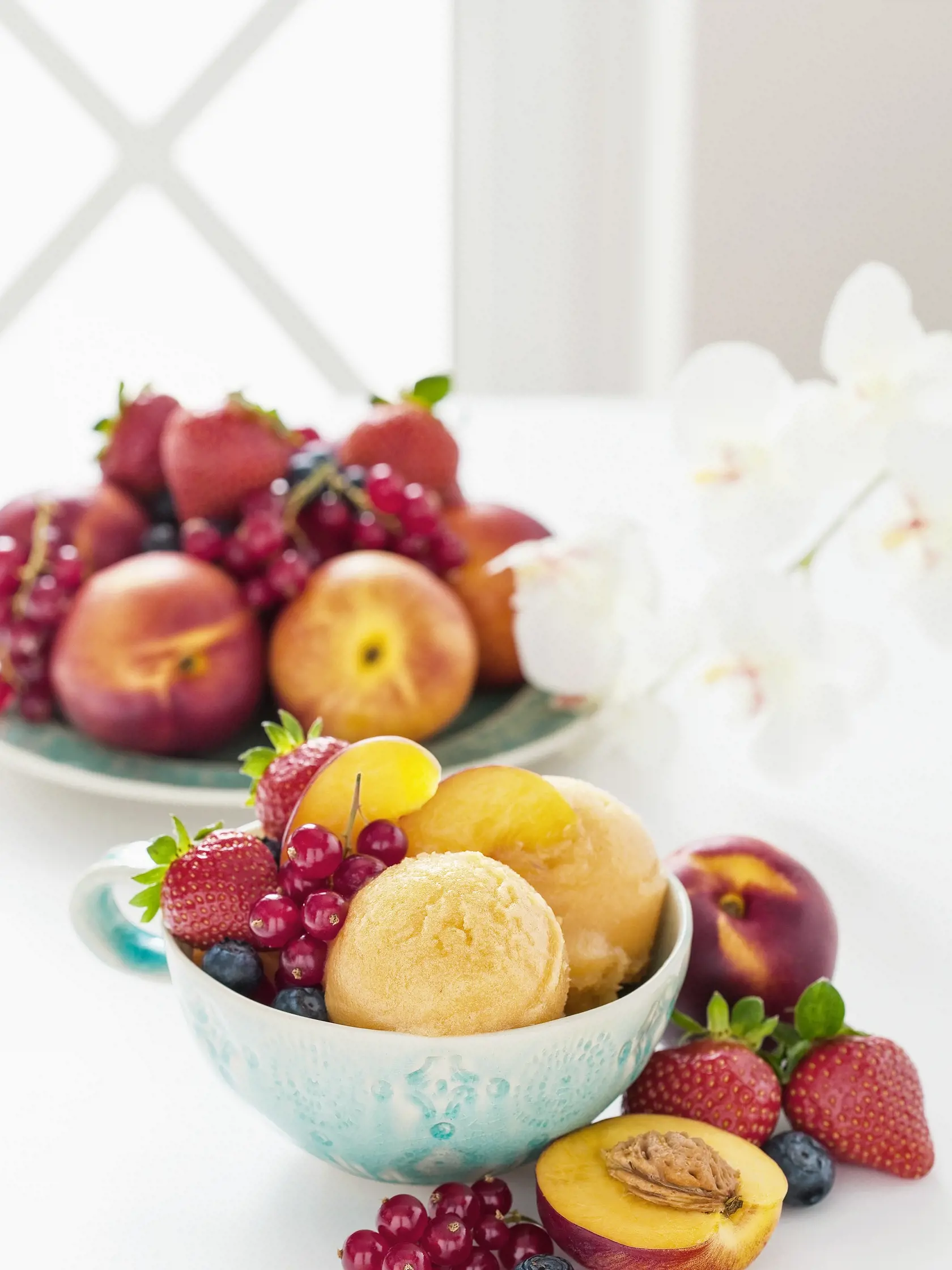 Broskyňový sorbet