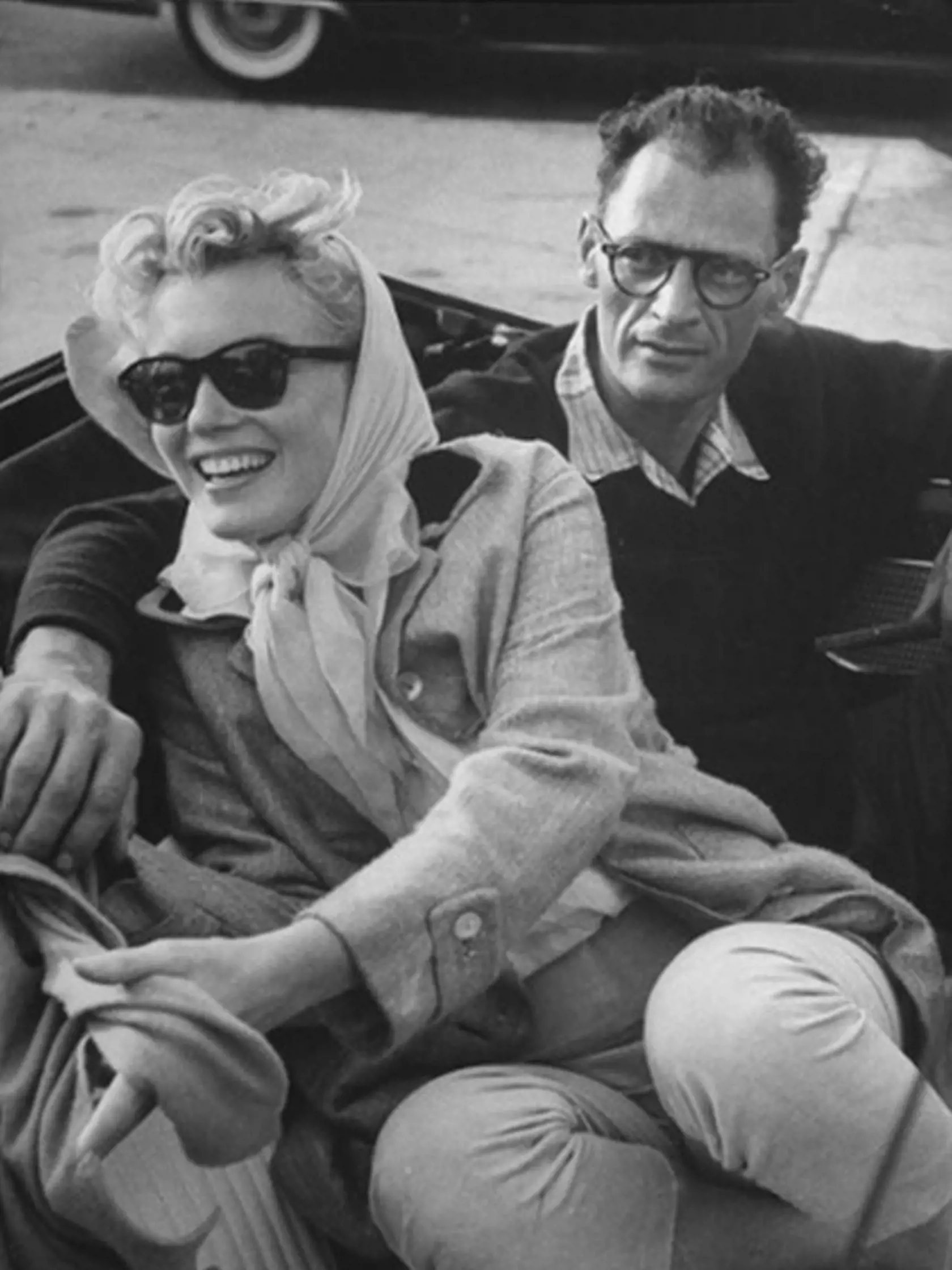 Marilyn Monroe (1926 - 1962) a Arthur Miller (1915 - 2005).