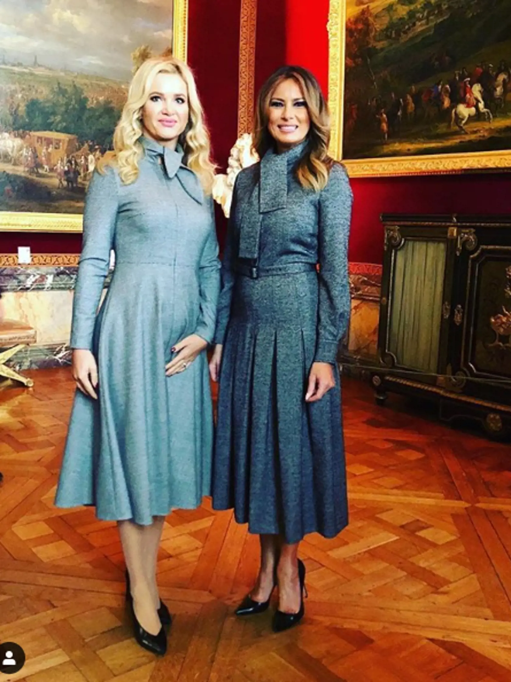 Monika Babišová s Melaniou Trump