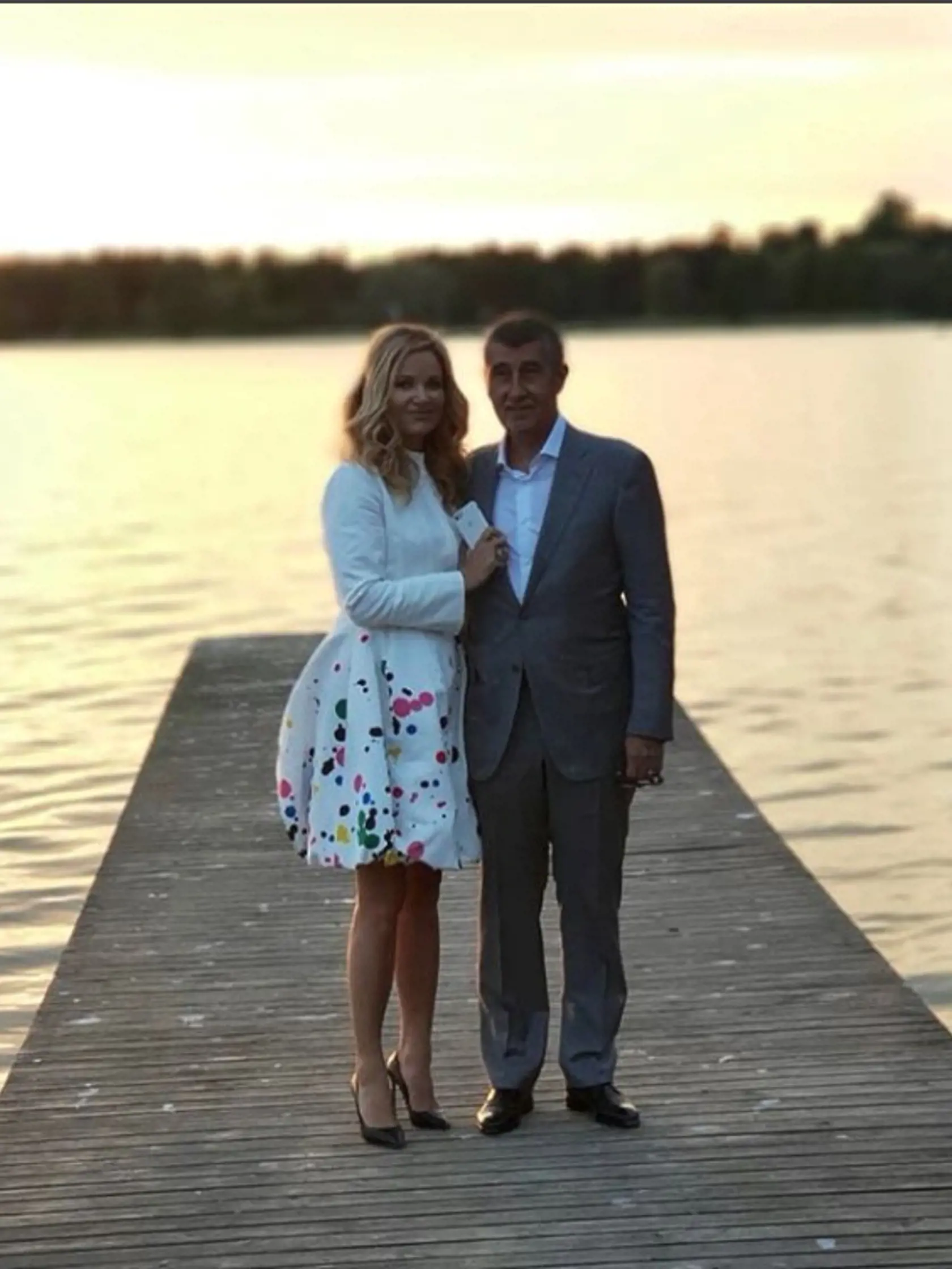 Český premiér Andrej Babiš s manželkou Monikou na návšteve vo Fínsku.