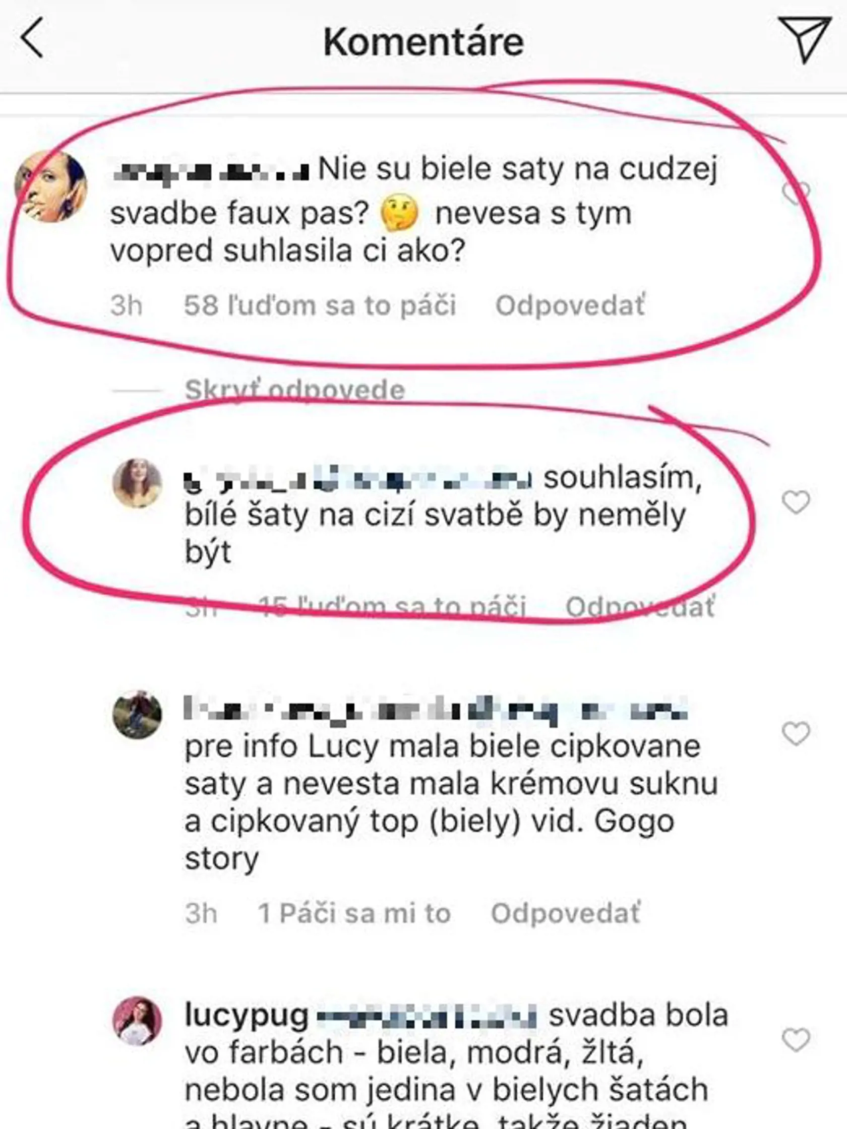 GoGova Lucia si vyslúžila obrovskú kritiku za biele šaty na svadbe. 