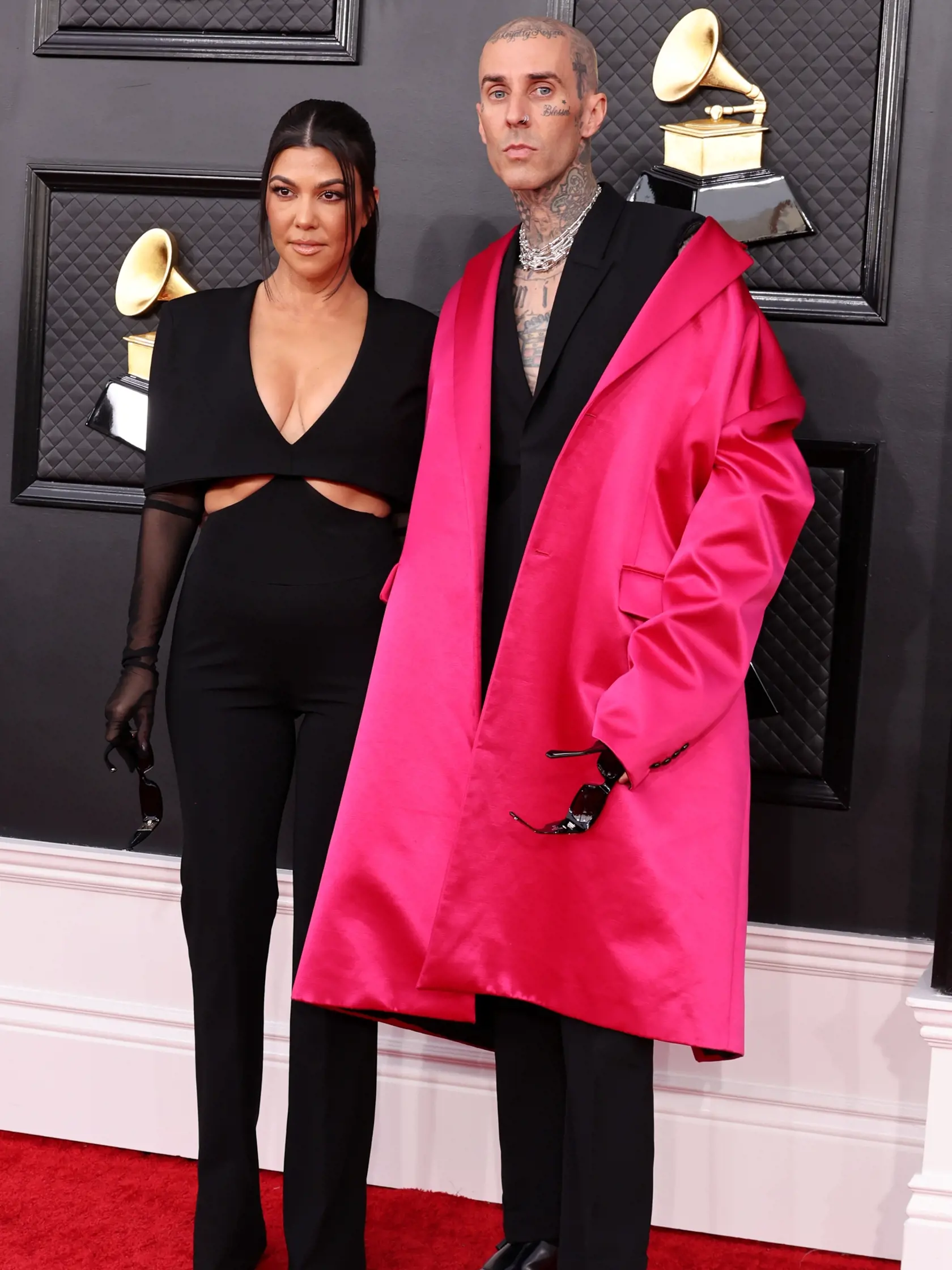 Grammy 2022: Kourtney Kardashian a  Travis Barker