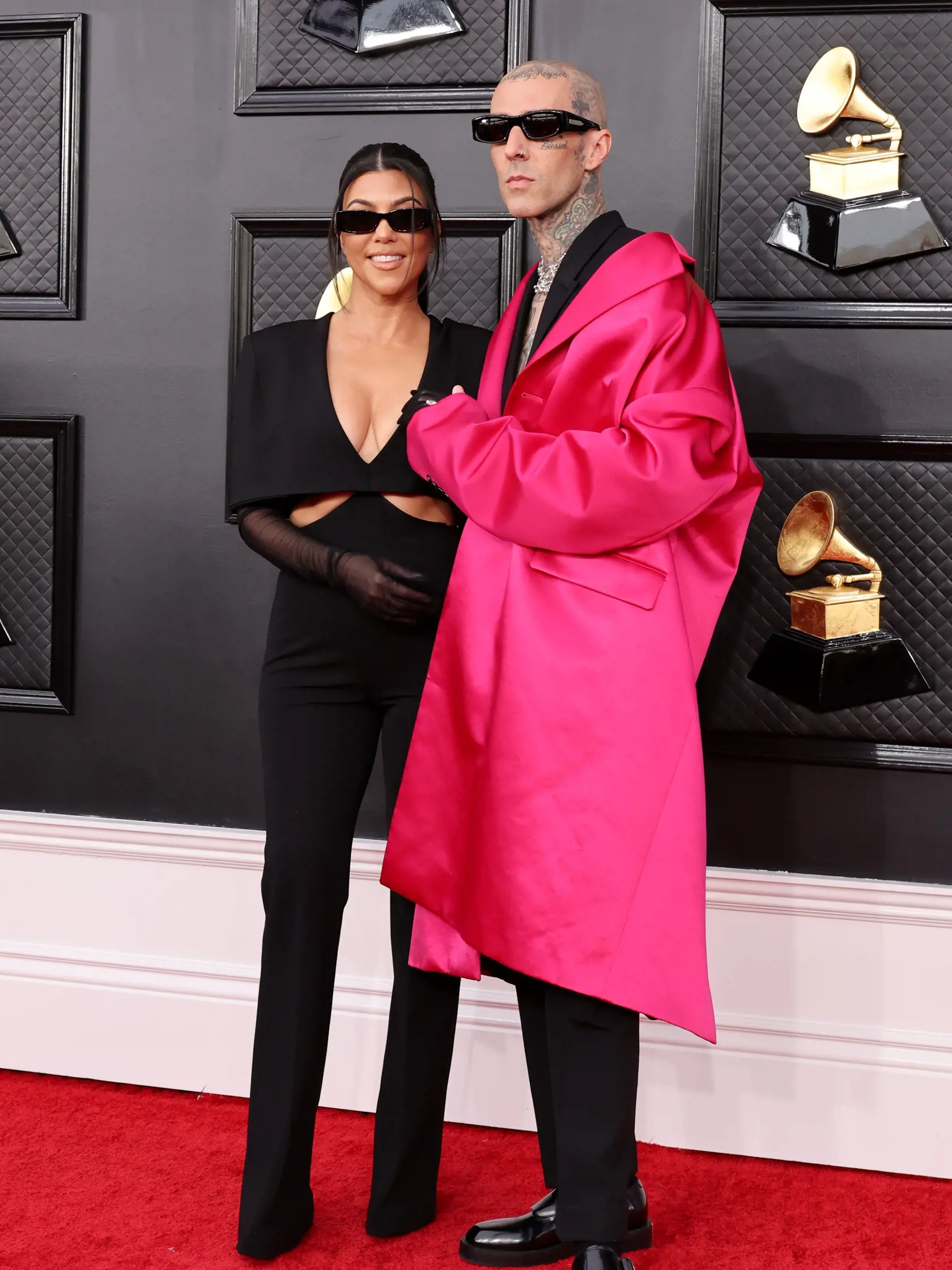 Grammy 2022: Kourtney Kardashian a  Travis Barker