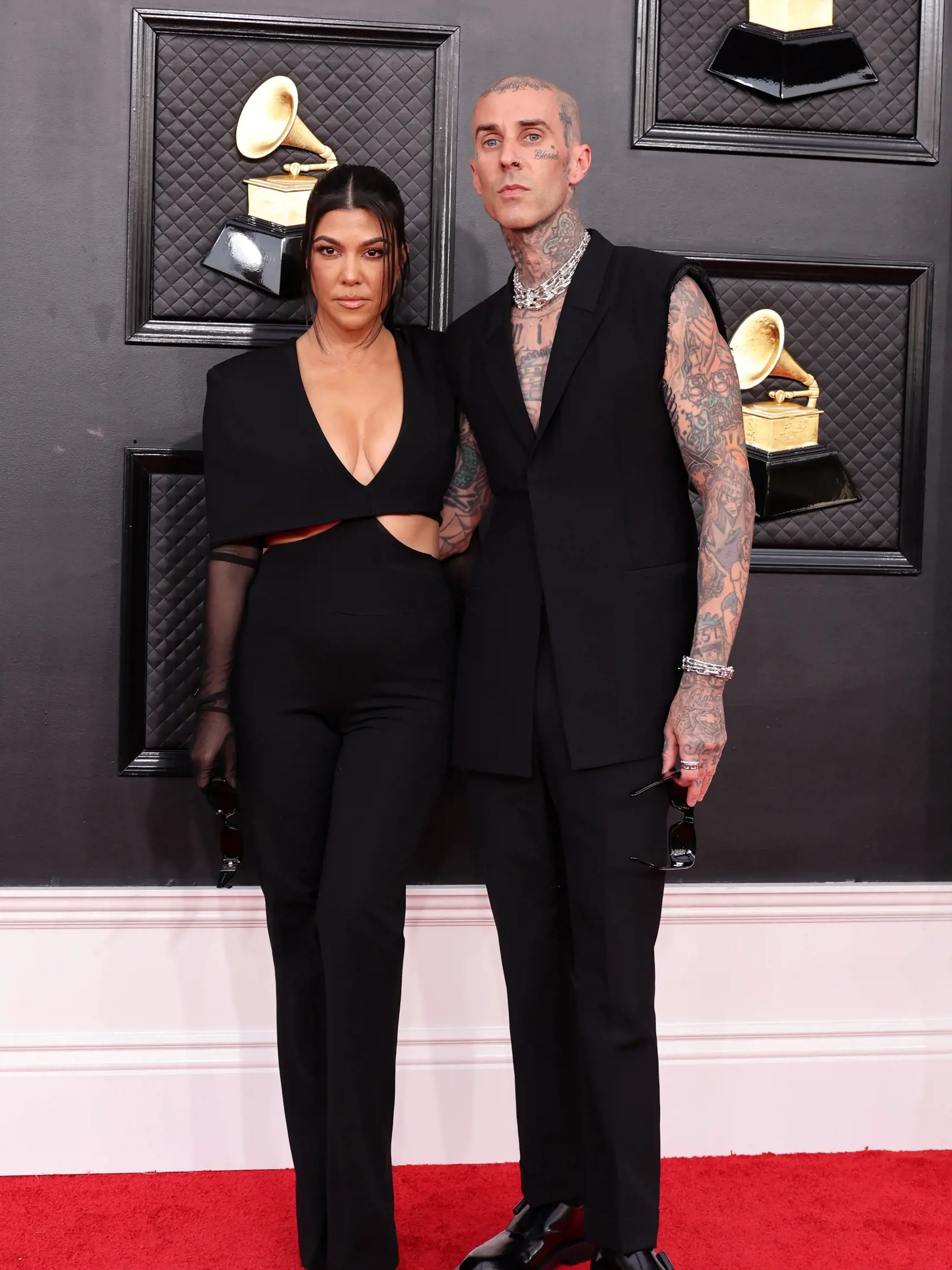 Grammy 2022: Kourtney Kardashian a  Travis Barker