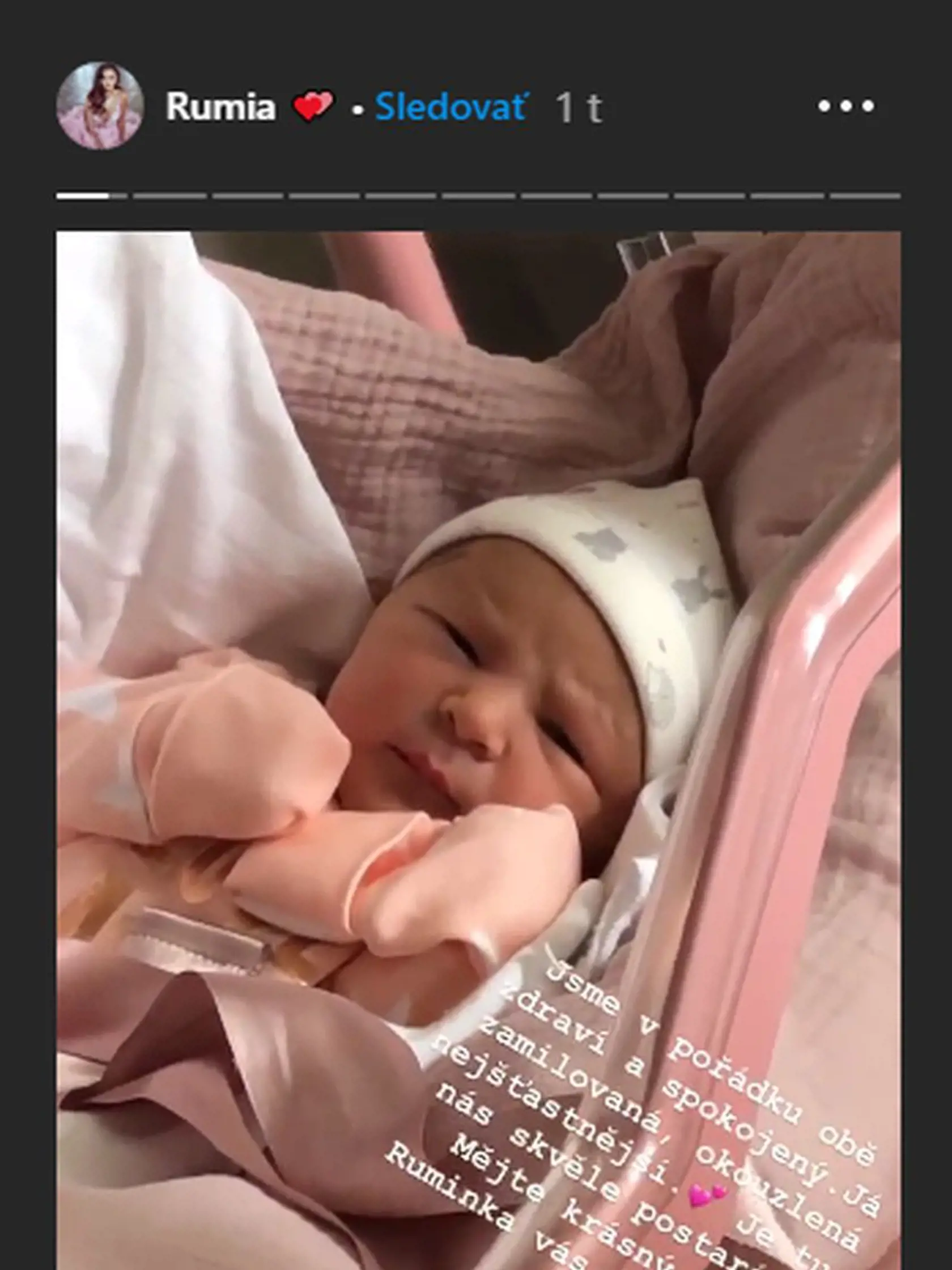 Dcérka Moniky Bagárovej Rumia