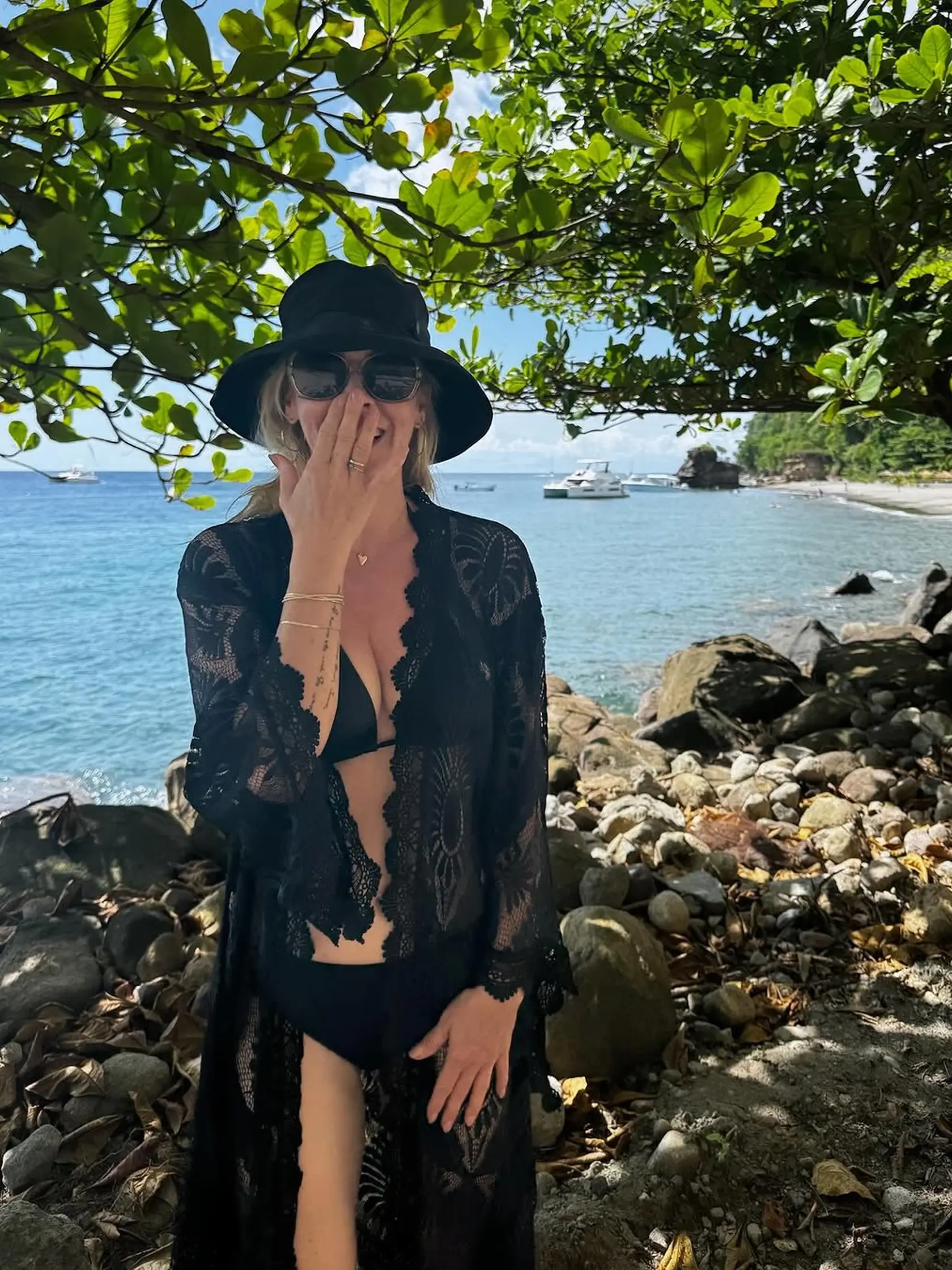 Jennie Garth na dovolenke. 