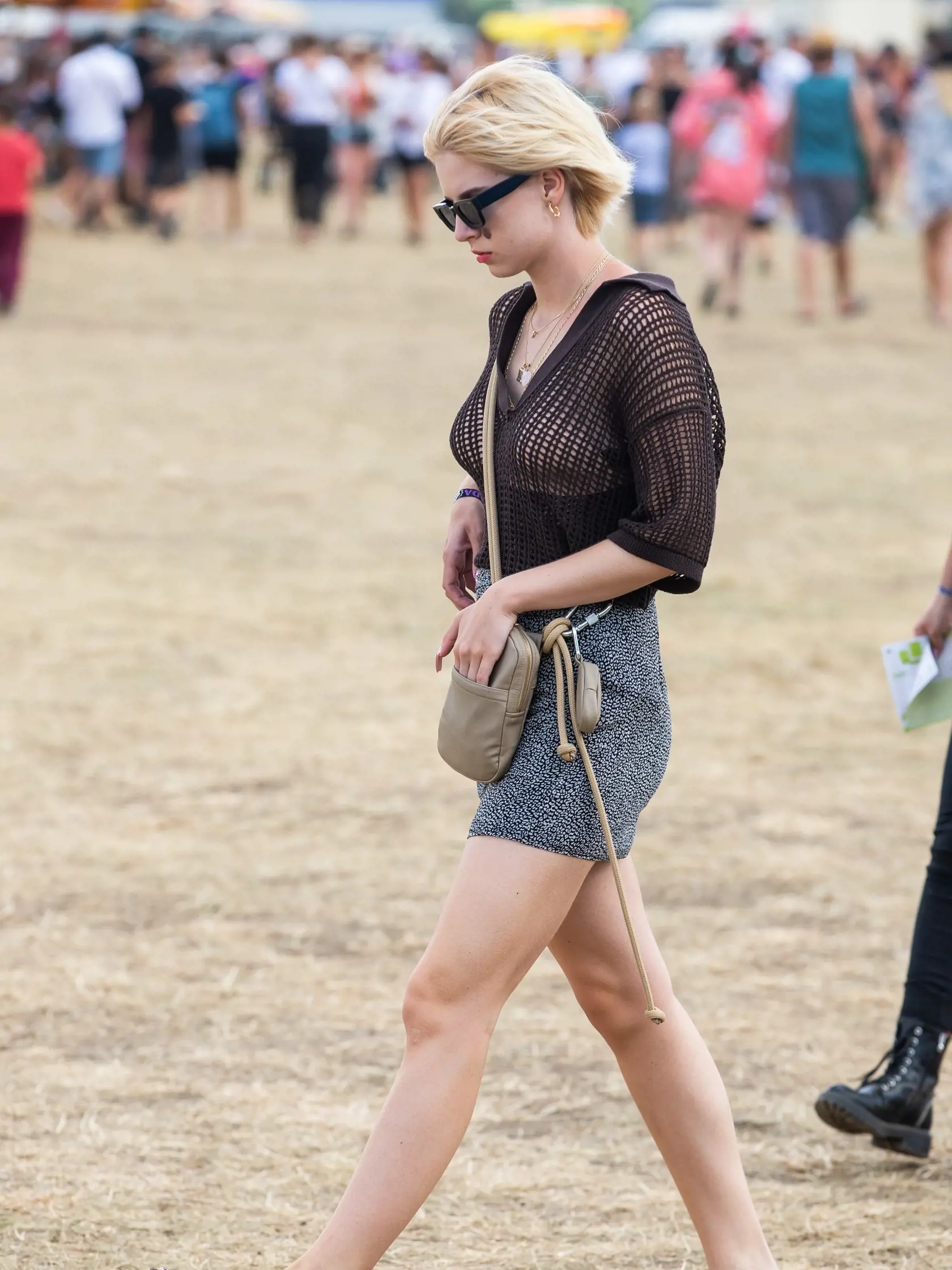 Tretí deň hudobného festivalu "POHODA 2022" na letisku v Trenčíne. Na snímke Emma Čaputová.