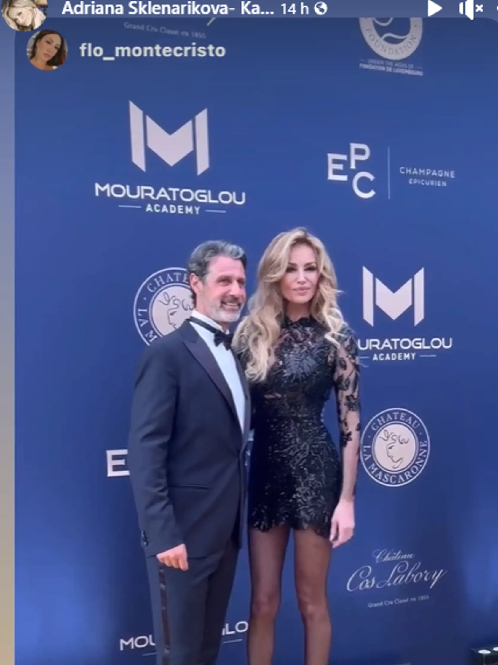 Adriana Sklenaříková na luxusnej párty.