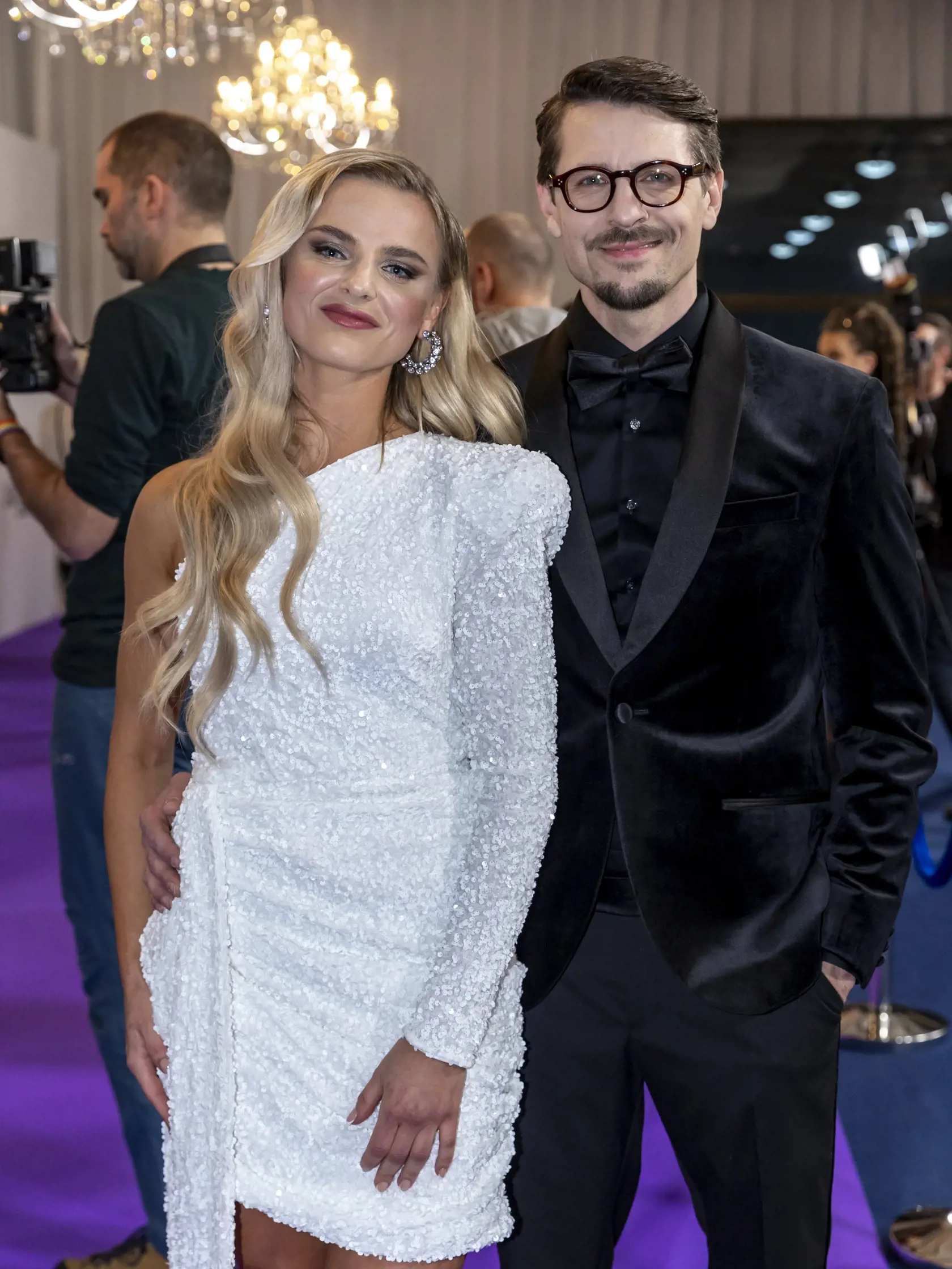 Predstavenie tanečných párov Let’s Dance 2024. Na snímke je Juraj Loj a Natália Horváthová. 
