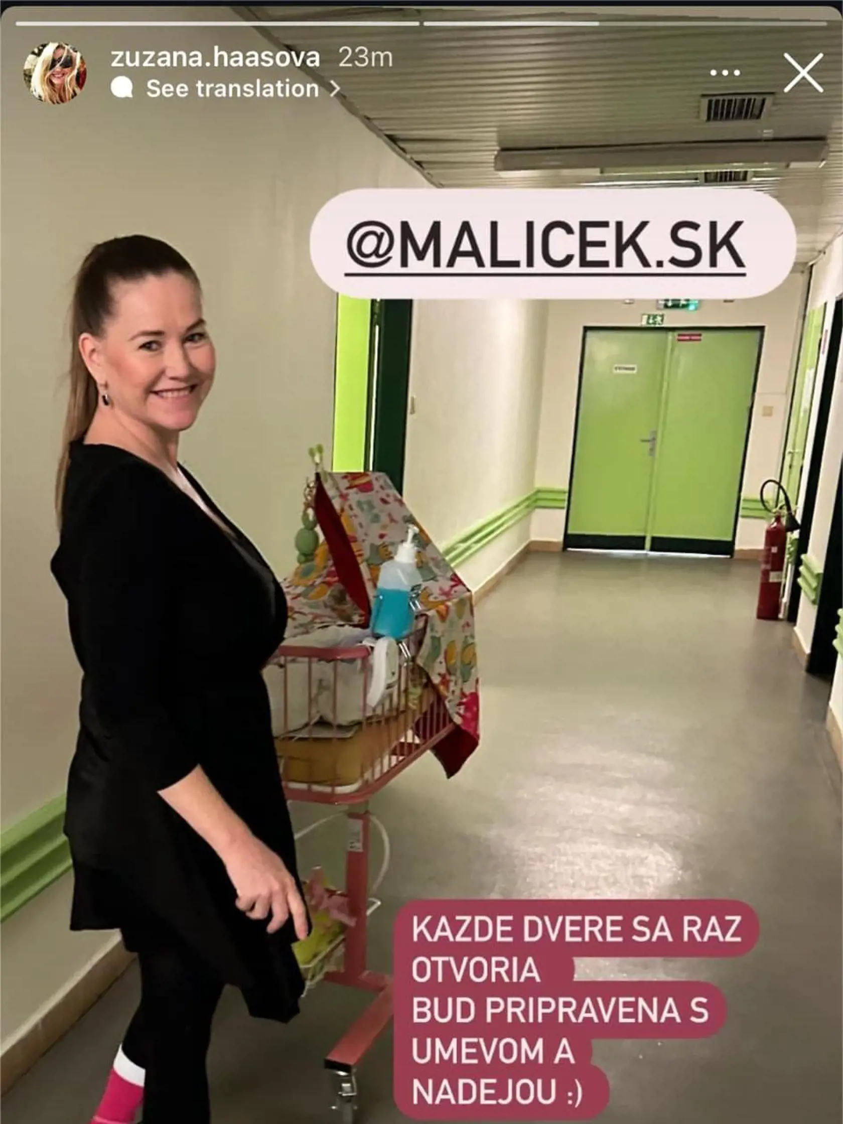Zuzka Haasová zverejnila fotku s bábätkom
