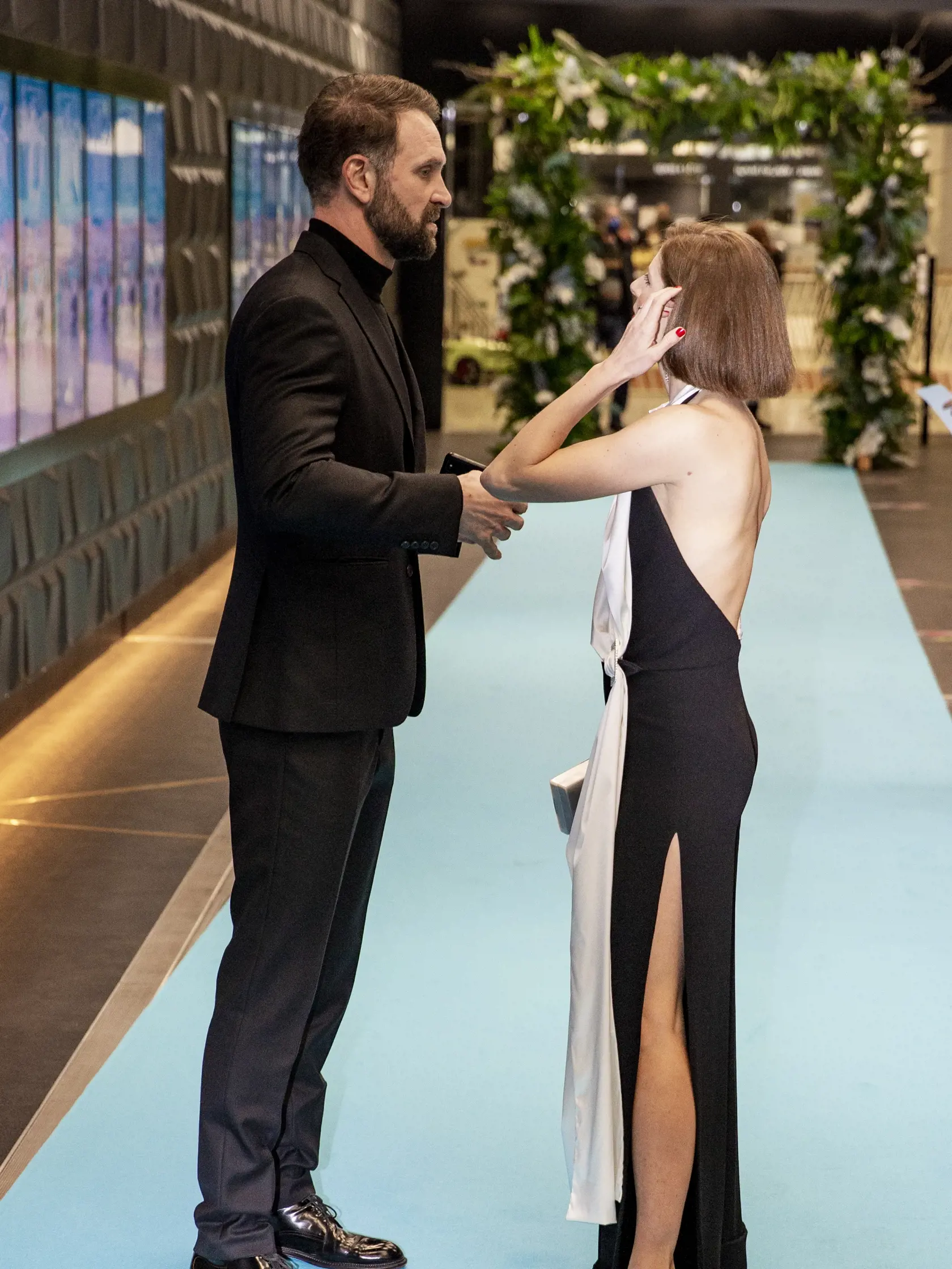 Premiera nového filmu “Šťastný nový rok 2”. Na snímke je Tomáš Maštalír s manželkou Kristínou. 