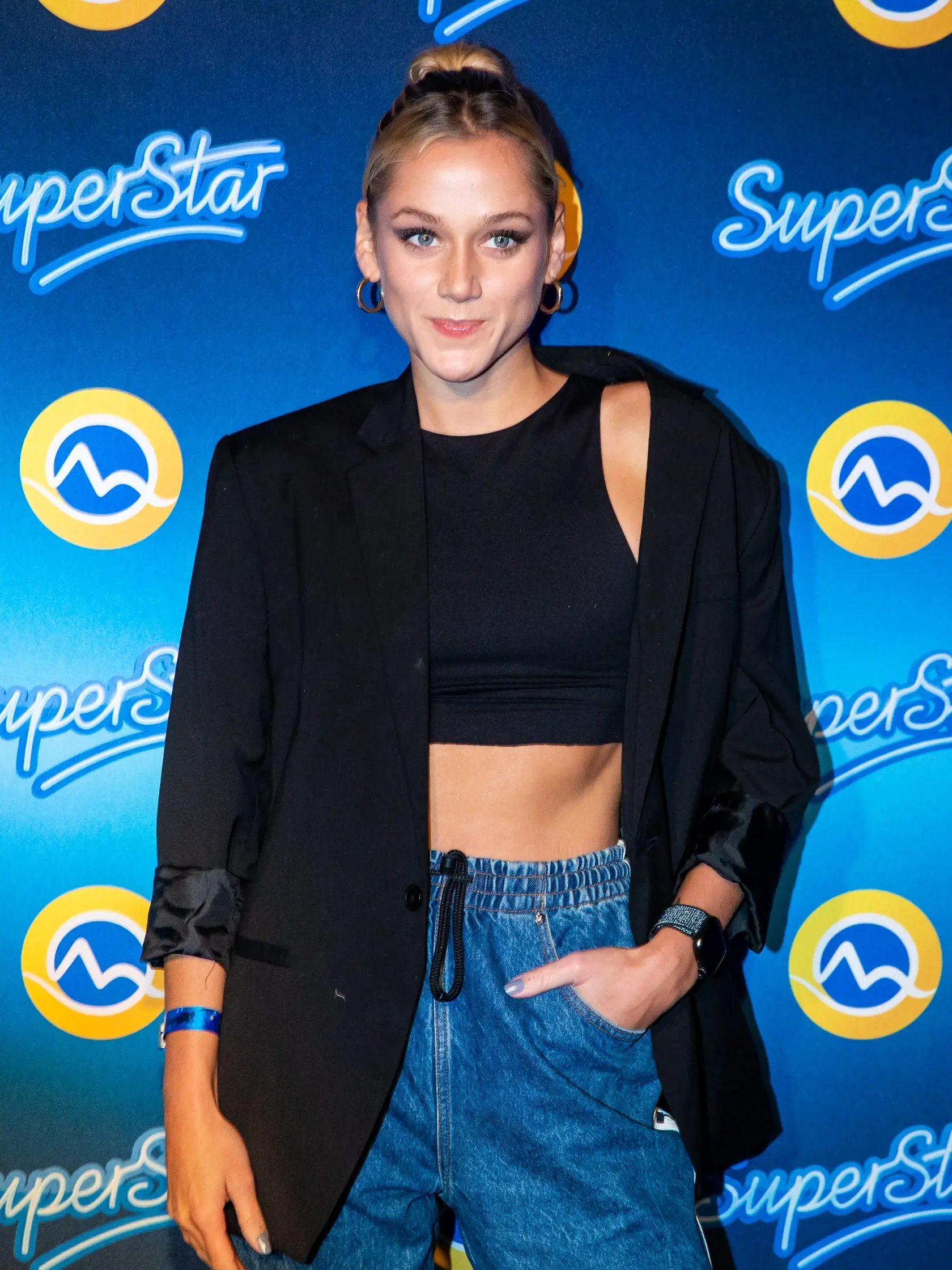 SuperStar párty v jednom z bratislavských podnikov. Na snímke Emma Drobná.