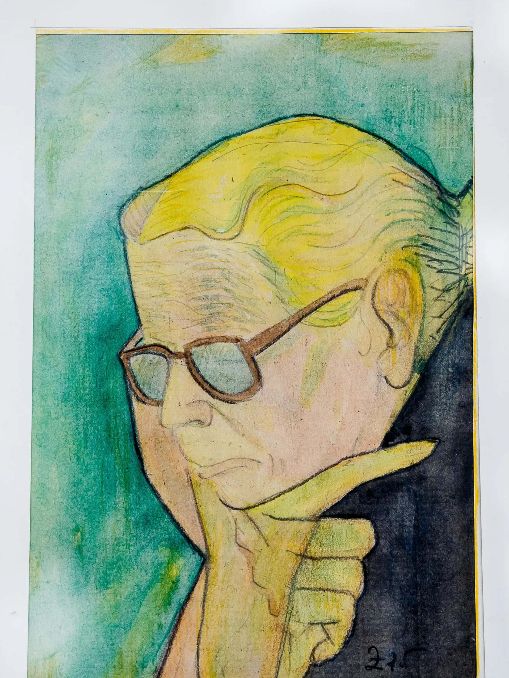 Vystava malieb karikatur Frantiska Zvarika vystavena vo foyeri novostavby slovenskeho narodneho divadla v Bratislave