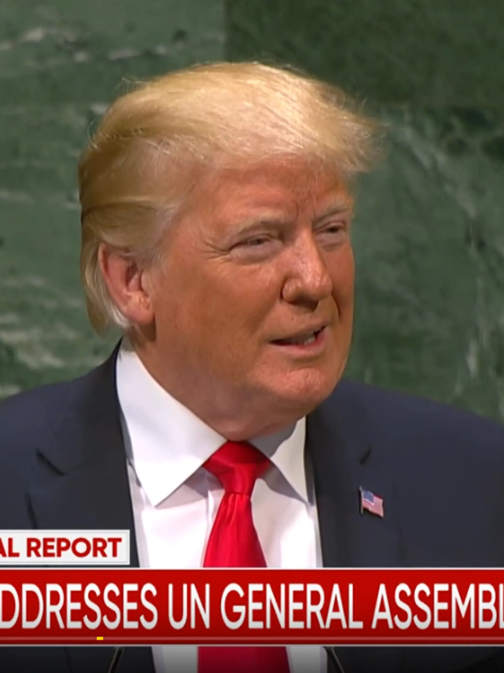  new york
Na utorkovom zhromaždení OSN v New Yorku predstúpil pred delegátov aj Donald Trump. 