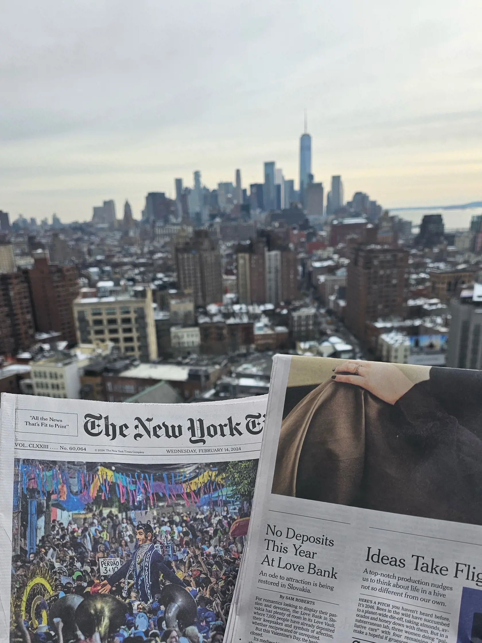 Banka lásky sa na sviatok sv. Valentína ocitla na titulke najznámejších amerických novín New York Times.