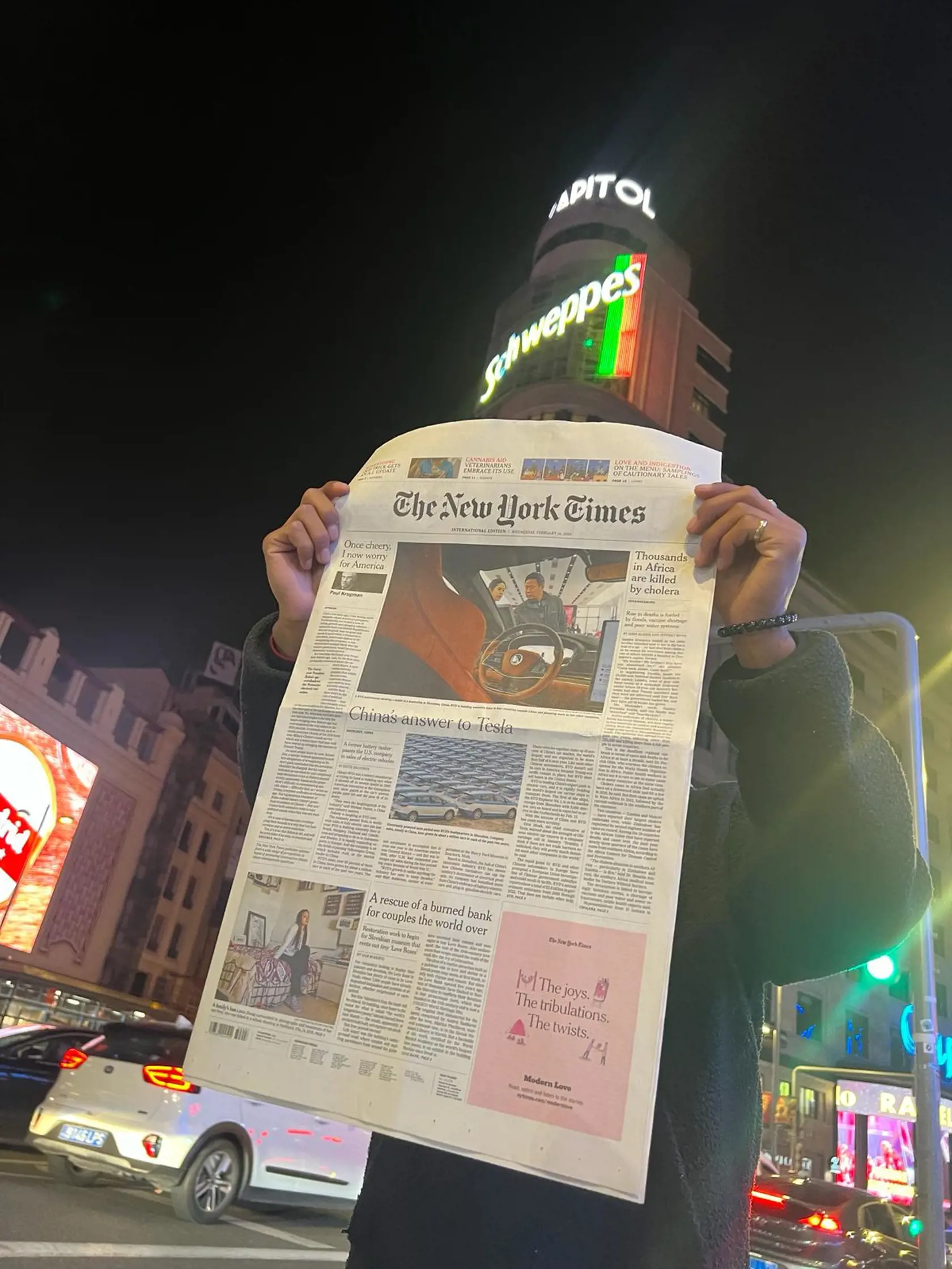 Banka lásky sa na sviatok sv. Valentína ocitla na titulke najznámejších amerických novín New York Times.