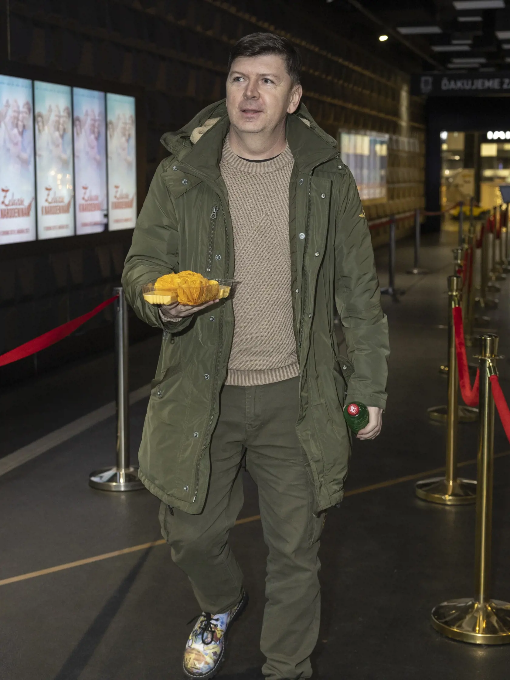Premiéra filmovej komédie Želanie k narodeninám v kine bratislavského nákupného centra Bory Mall. Na snímke je Andrej Bičan.