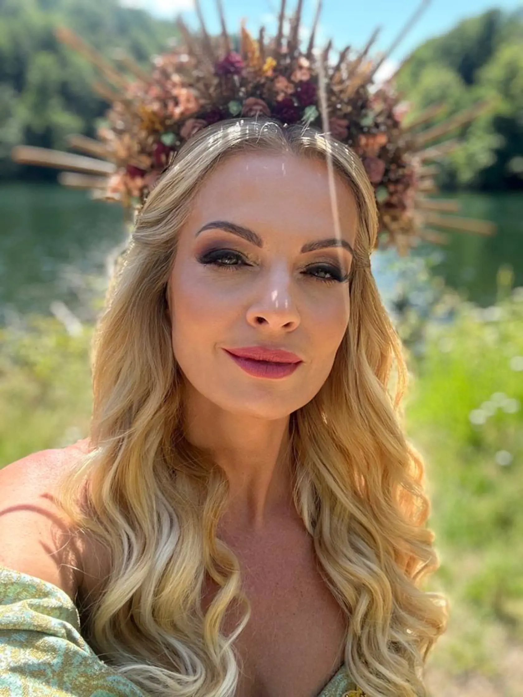 Marianna Ďurianová počas nakrúcania nového projektu RTVS Voda spieva.