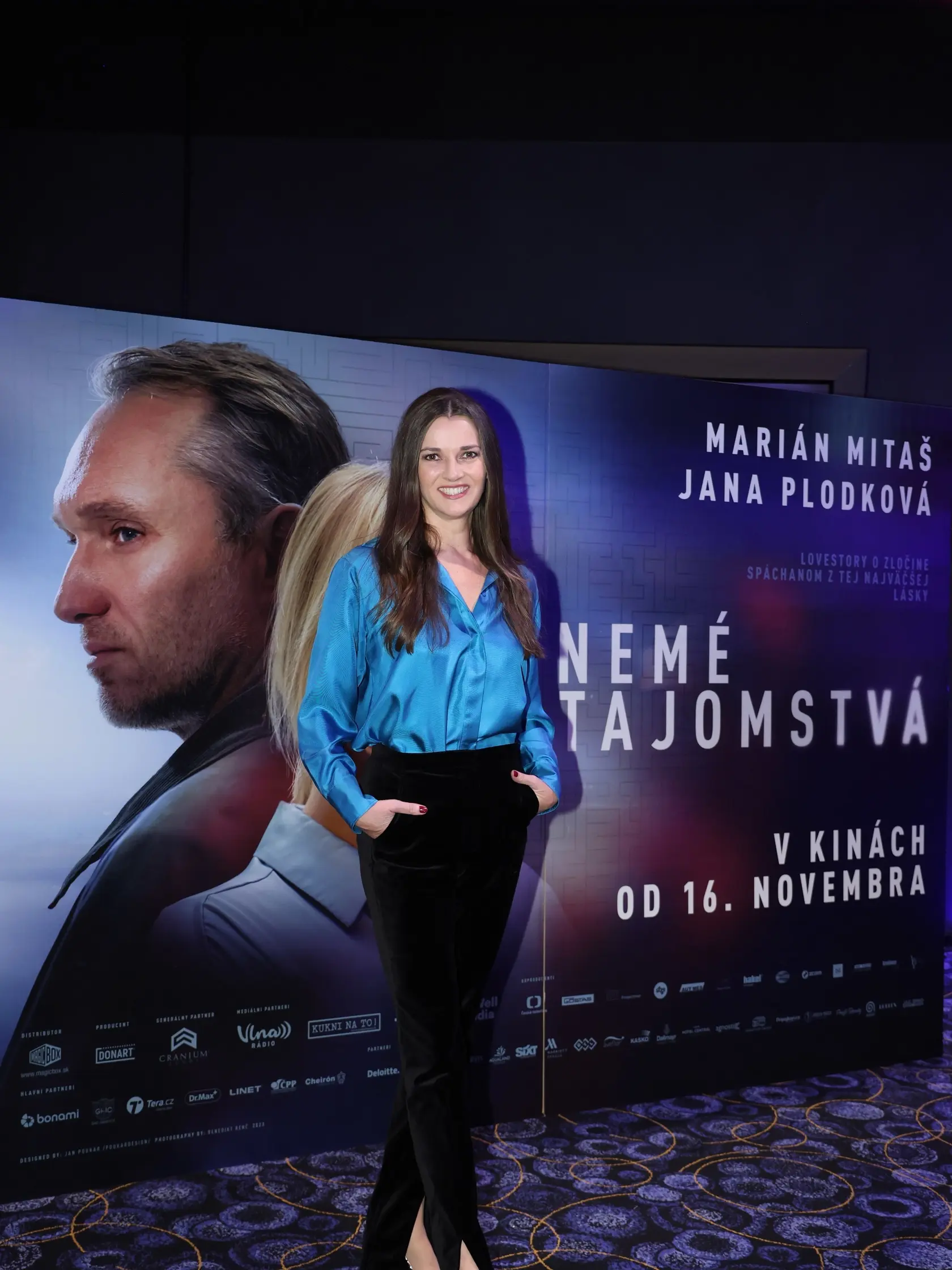 Hana Rapantová na premiére filmu Nemé Tajomstvá.