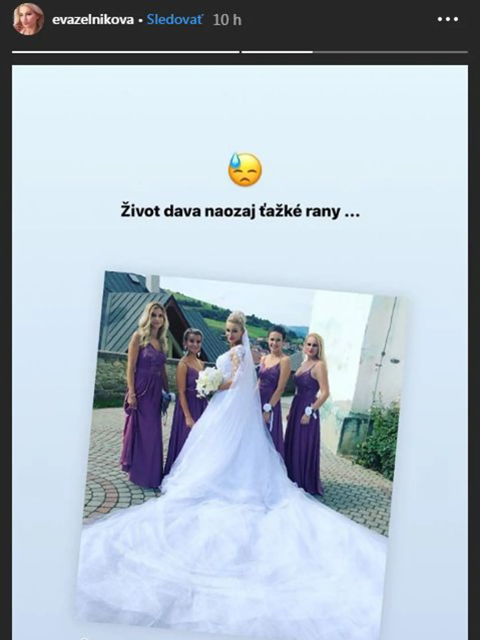 Svadobné foto Evy.