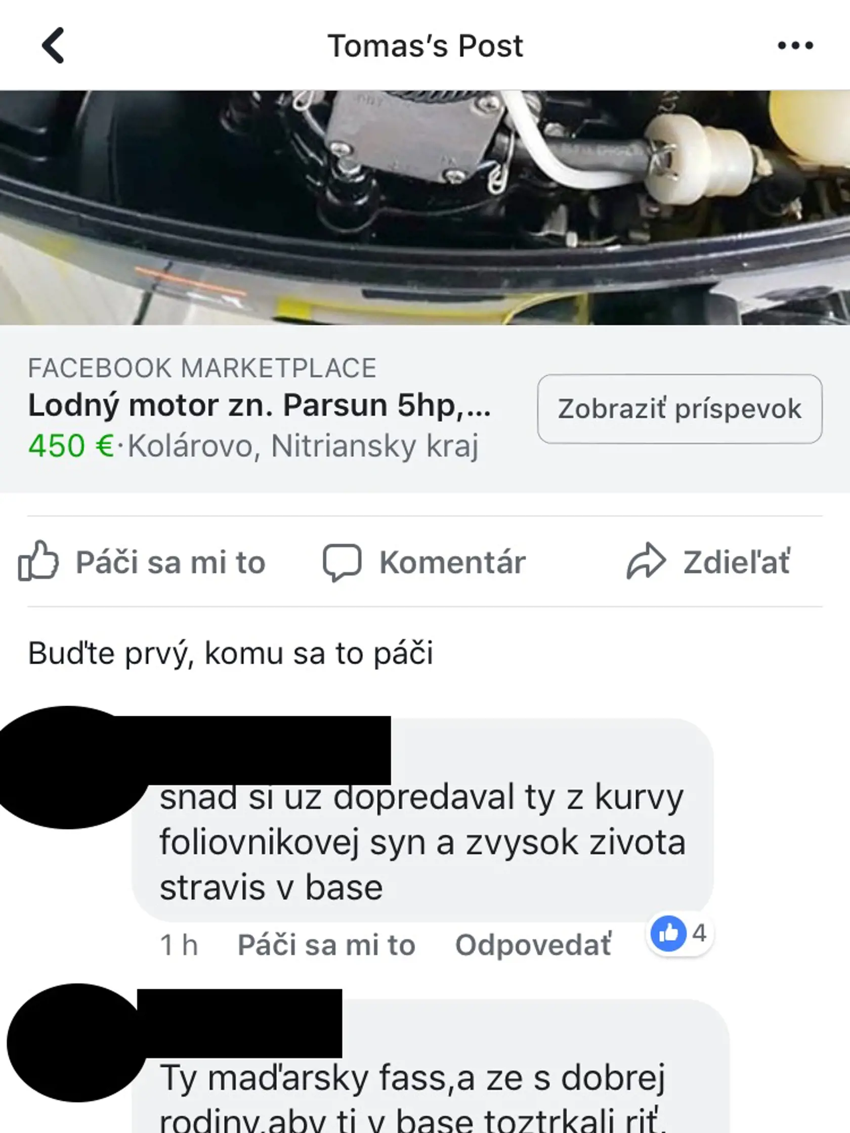 Nepekné odkazy: Tomáša Sz. asi ľudia nemajú veľmi radi.