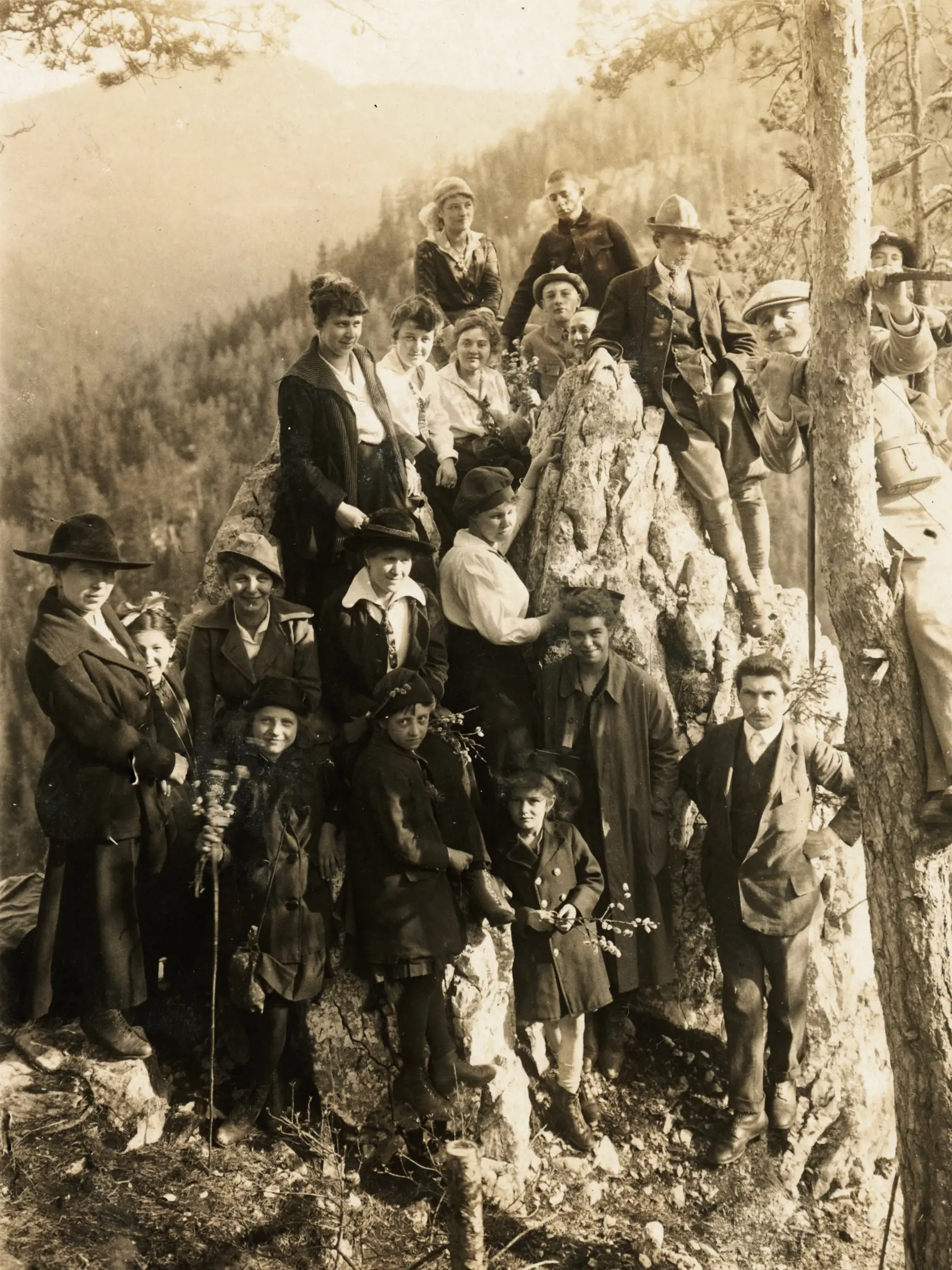 Skala Národného parku Slovenský raj (Kazateľnica) v roku 1919.