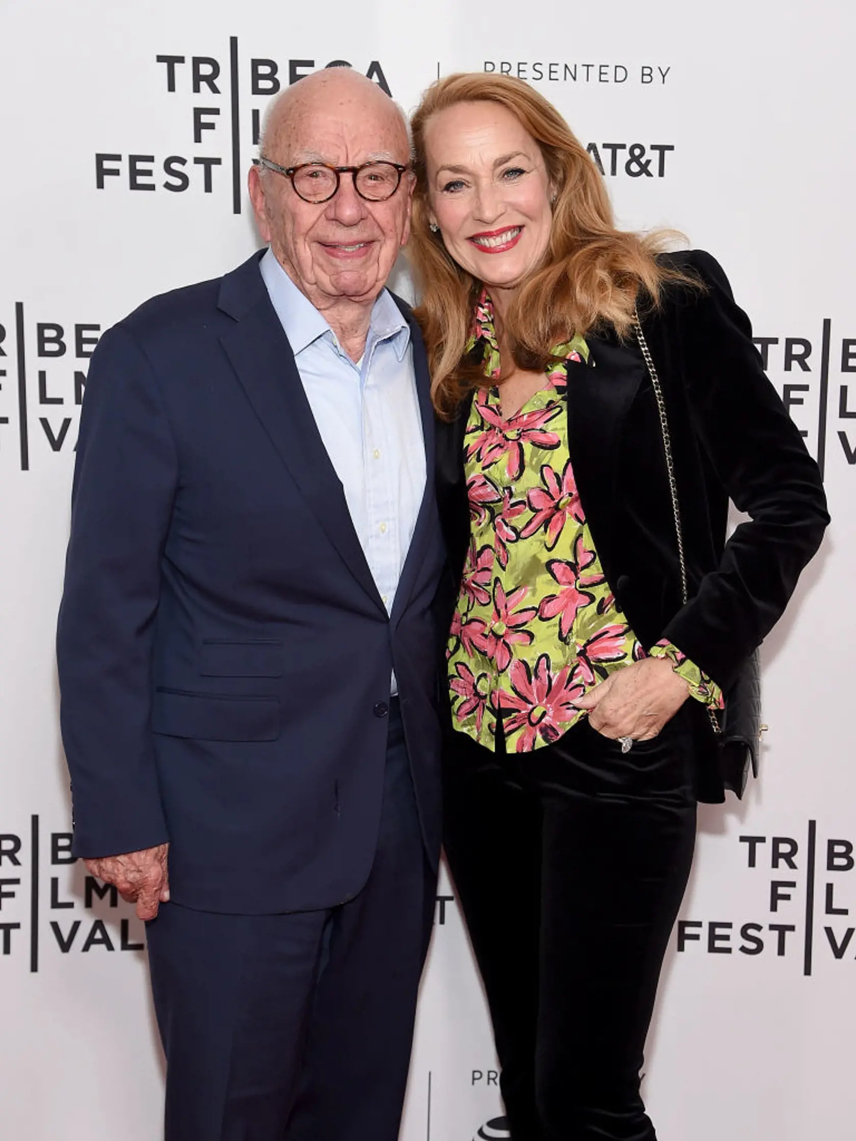 Rupert Murdoch a bývalá manželka Jerry Hall