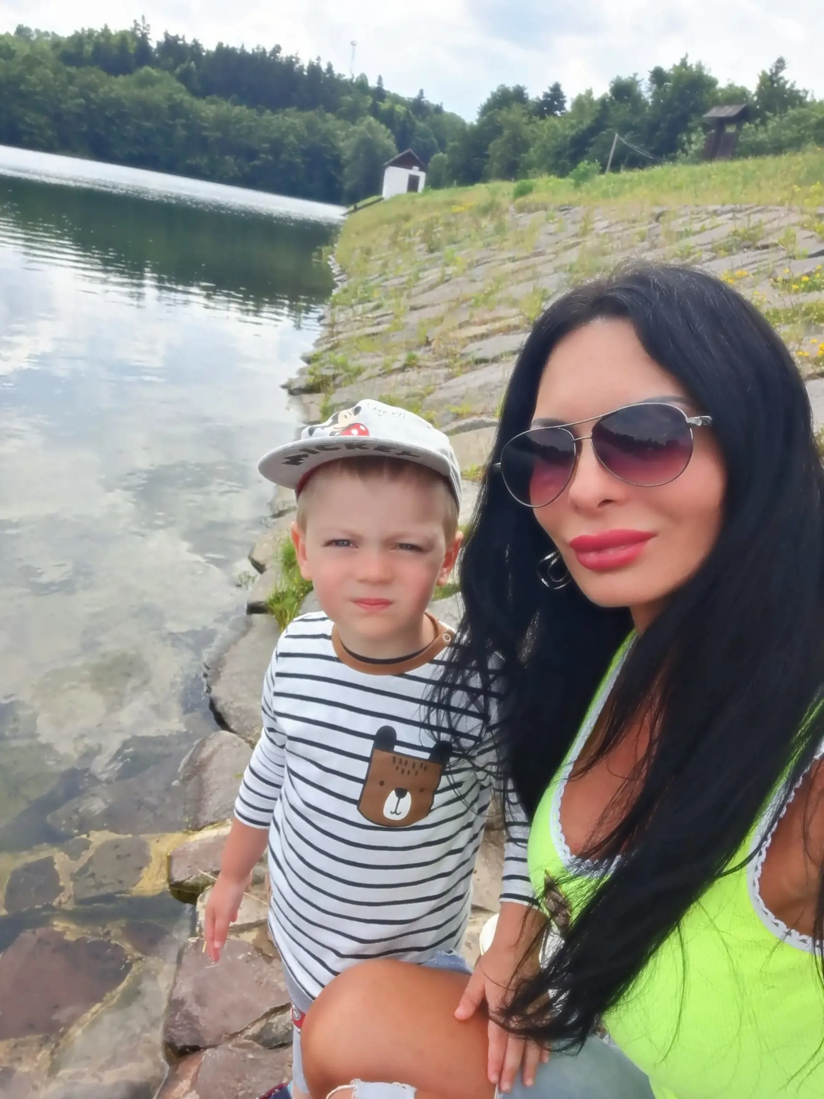 Mirka Jakubisová so synom Borisa Kollára malým Markusom.