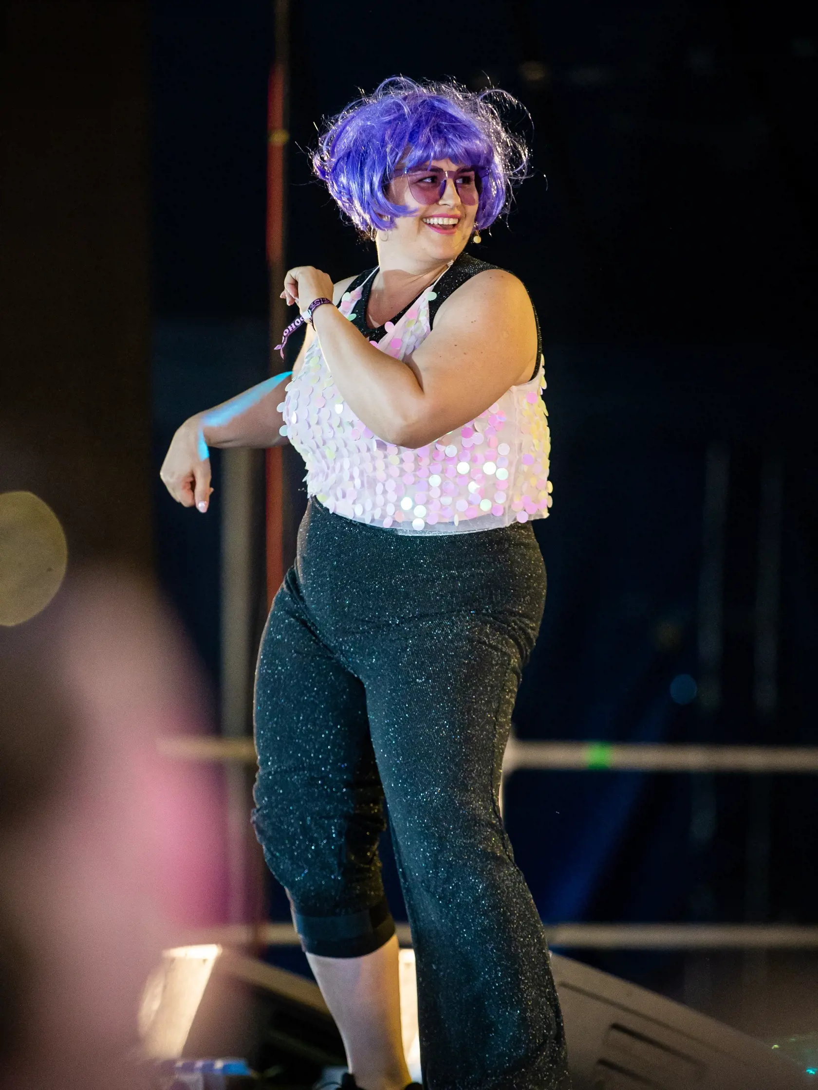 Druhý deň hudobného festivalu "POHODA 2022" na letisku v Trenčíne. Na snímke Petra Polnišová.