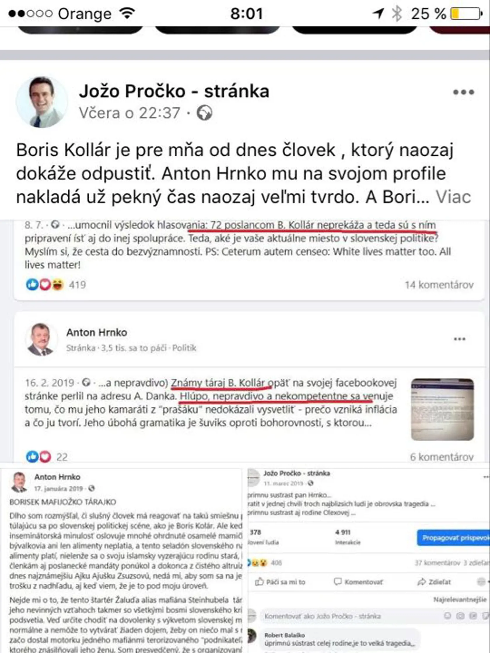 Anton Hrnko (SNS) na Borisa Kollára (Sme rodina) vo svojich statusoch poriadne nakydal, upozornil na to poslanec Jozef Pročko (OĽaNO). Teraz robí Hrnko Kollárovi poradcu.