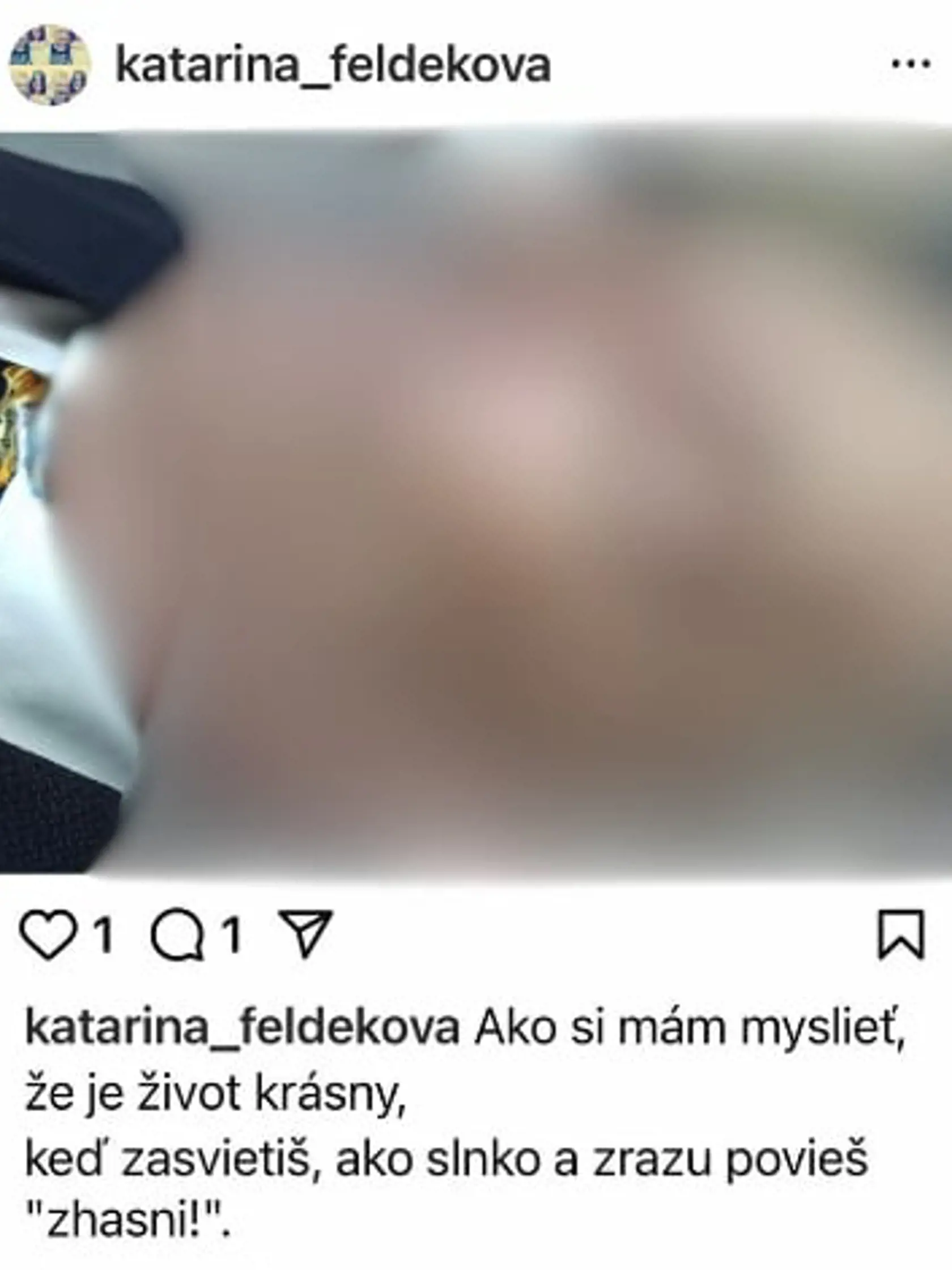 Katarína Feldeková zverejnila fotku mŕtveho manžela, čím pobúrila mnohých ľudí. 