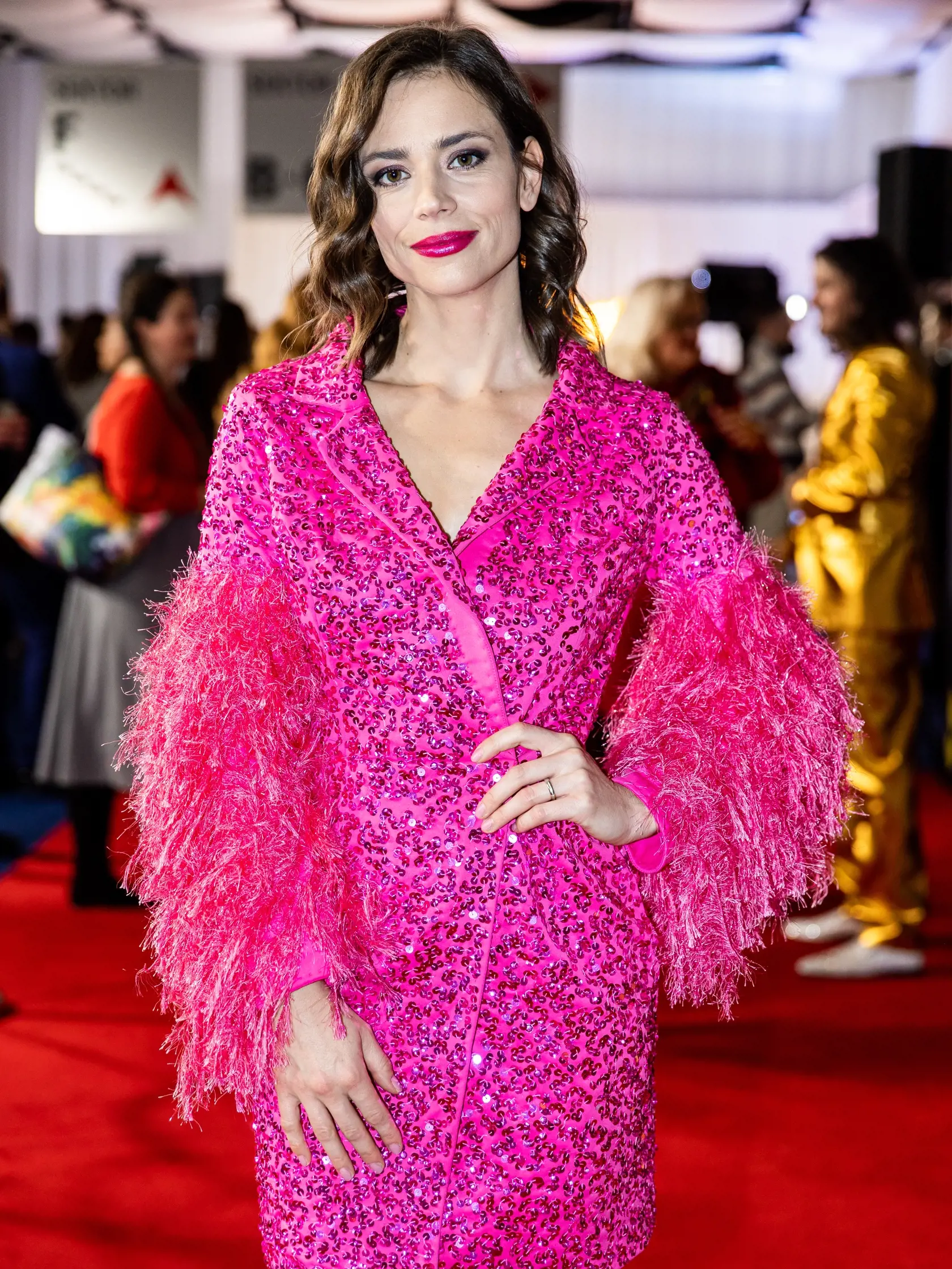 Predstavenie párov tanečnej šou "Let's Dance 2023" v Bratislave. Na snímke Gabriela Marcinková.