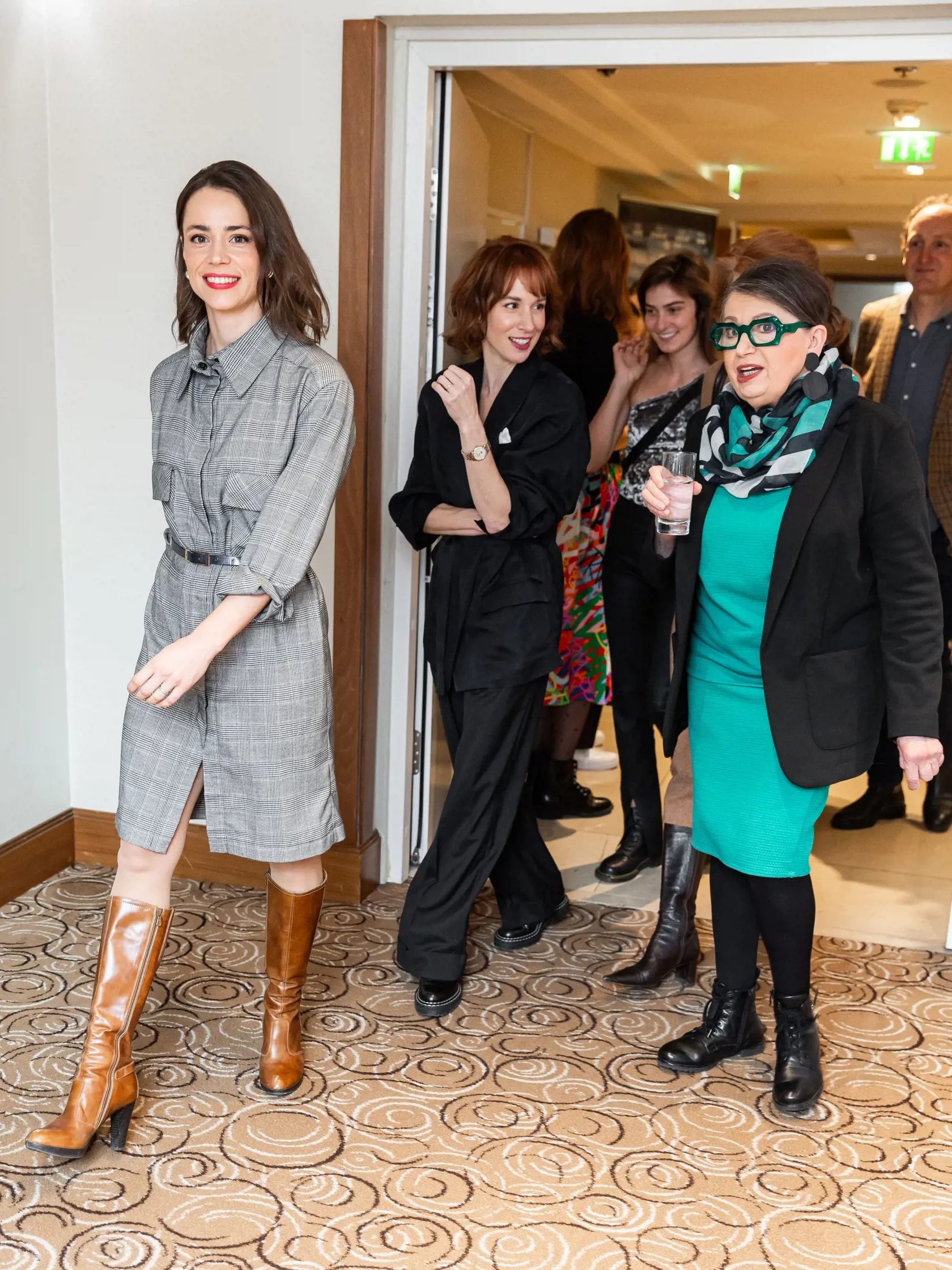 Tlačová konferencia k predstaveniu nového televízneho seriálu “Vytoč môjho agenta” v Bratislave. Na snímke Gabriela Marcinková, Zuzana Kronerová a Táňa Pauhofová. 