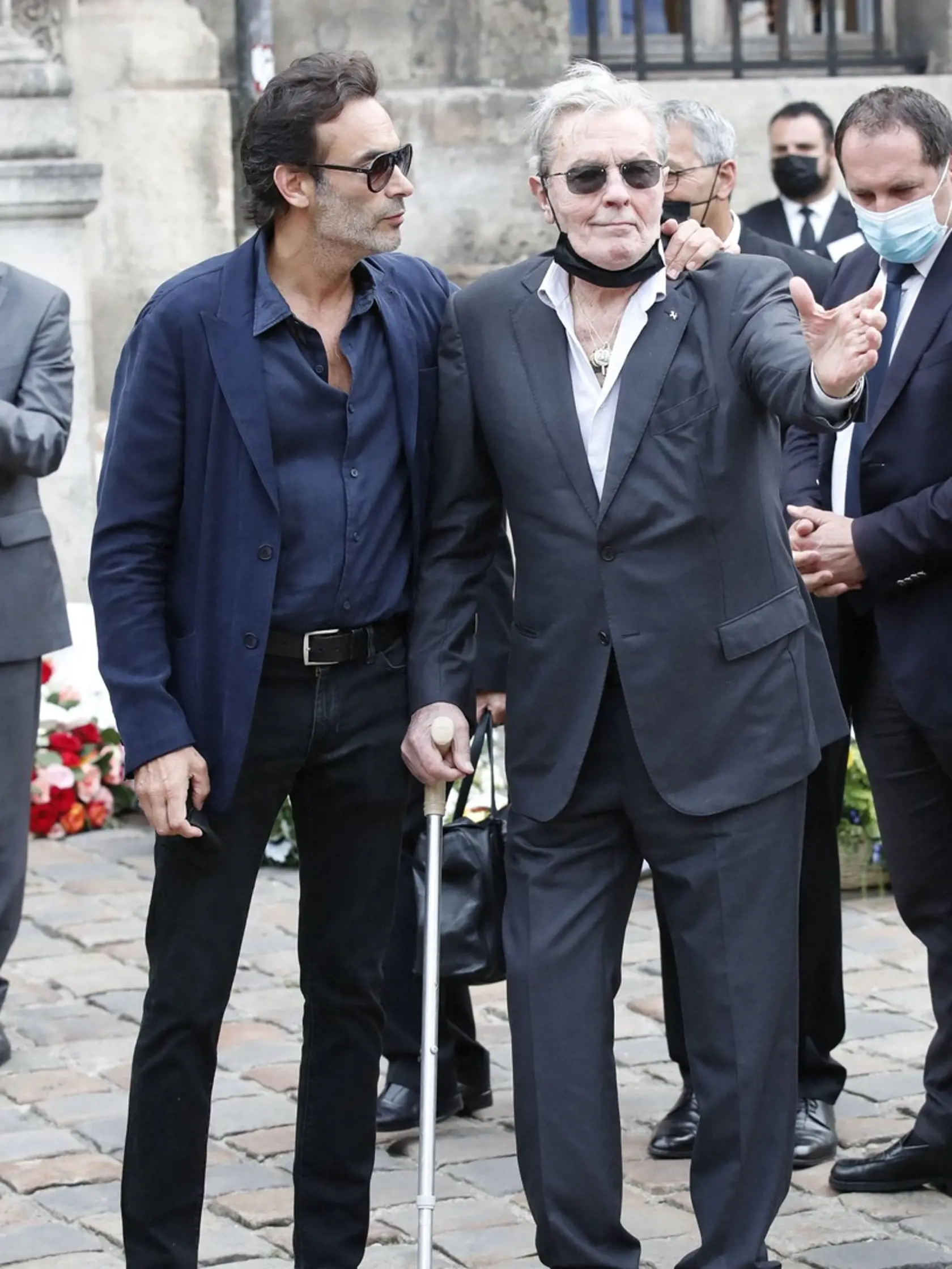 Pohreb Jeana-Paula Belmonda: Alain Delon so synom Anthonym.