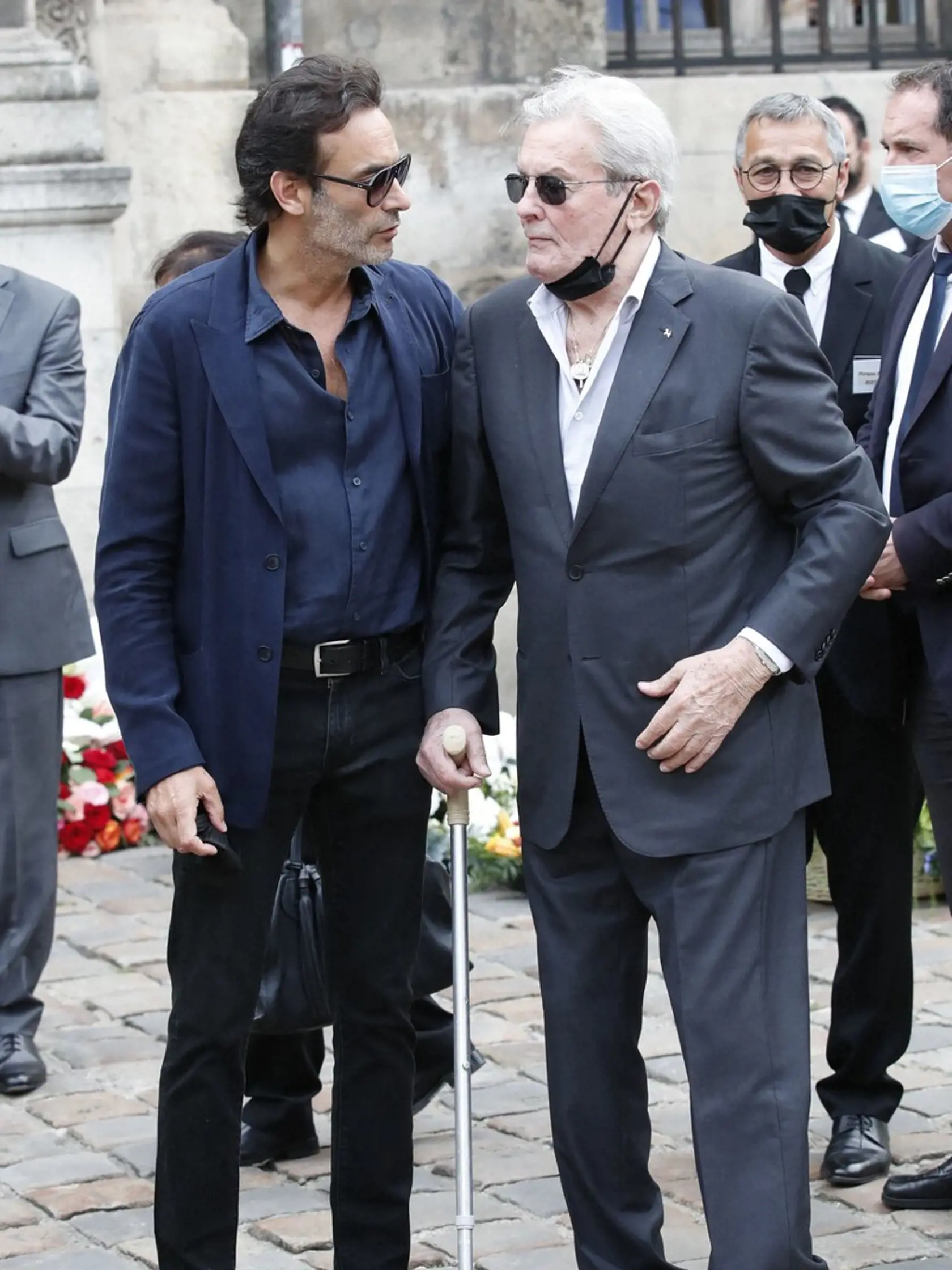 Pohreb Jeana-Paula Belmonda: Alain Delon so synom Anthonym.