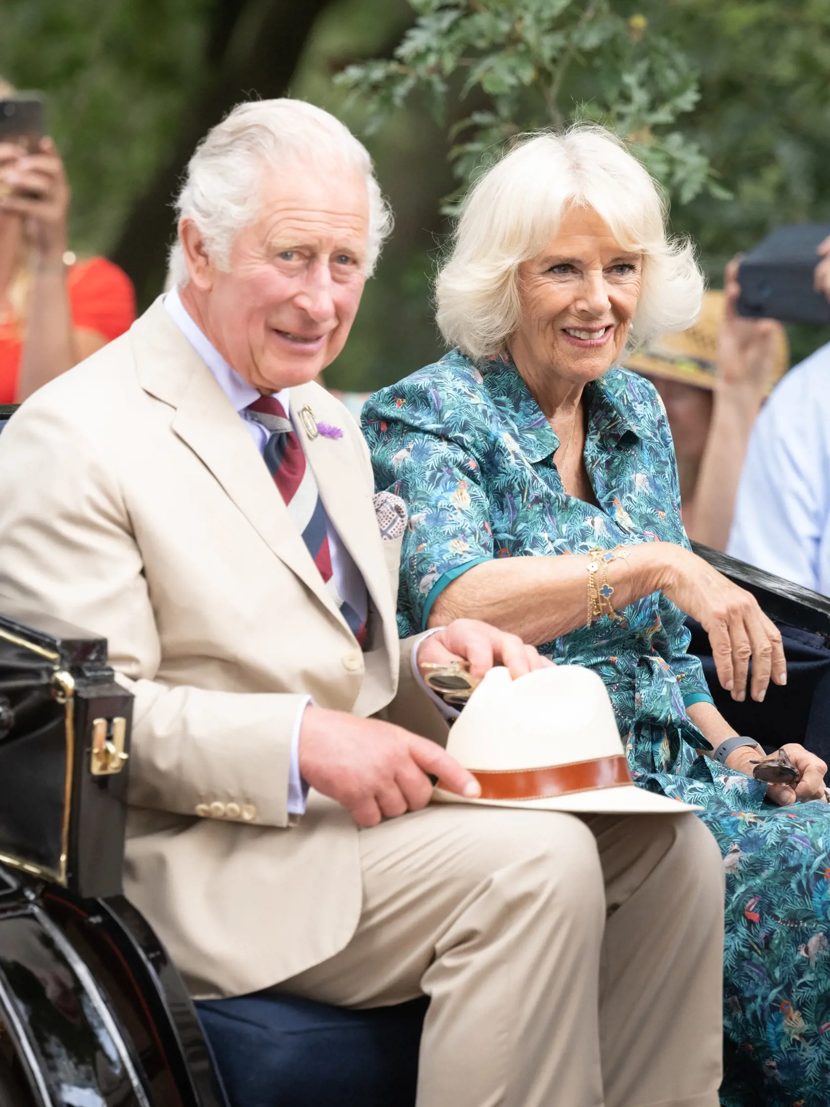 The Prince Of Wales And Duchess Of Cornwall Visit Sandringham Flower Show 2022