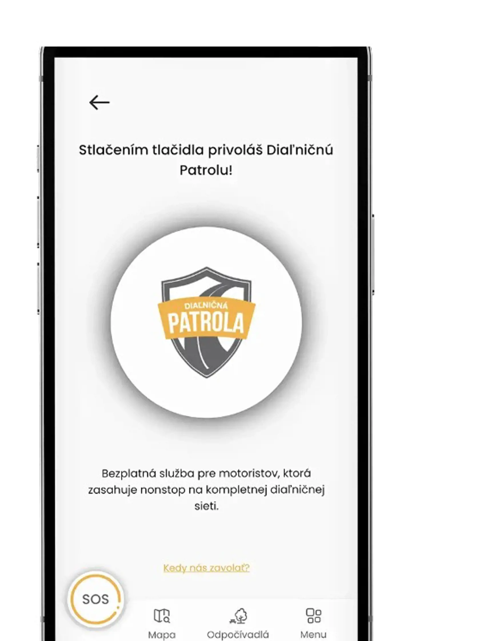 Vďaka aplikácii si Diaľničnú patrolu zavoláte bez problémov.