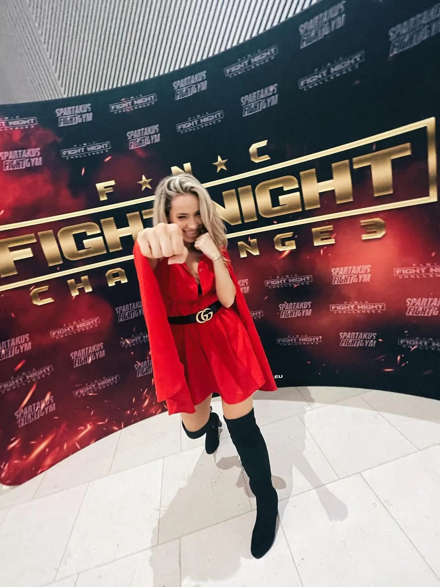 Dominika v ringu.