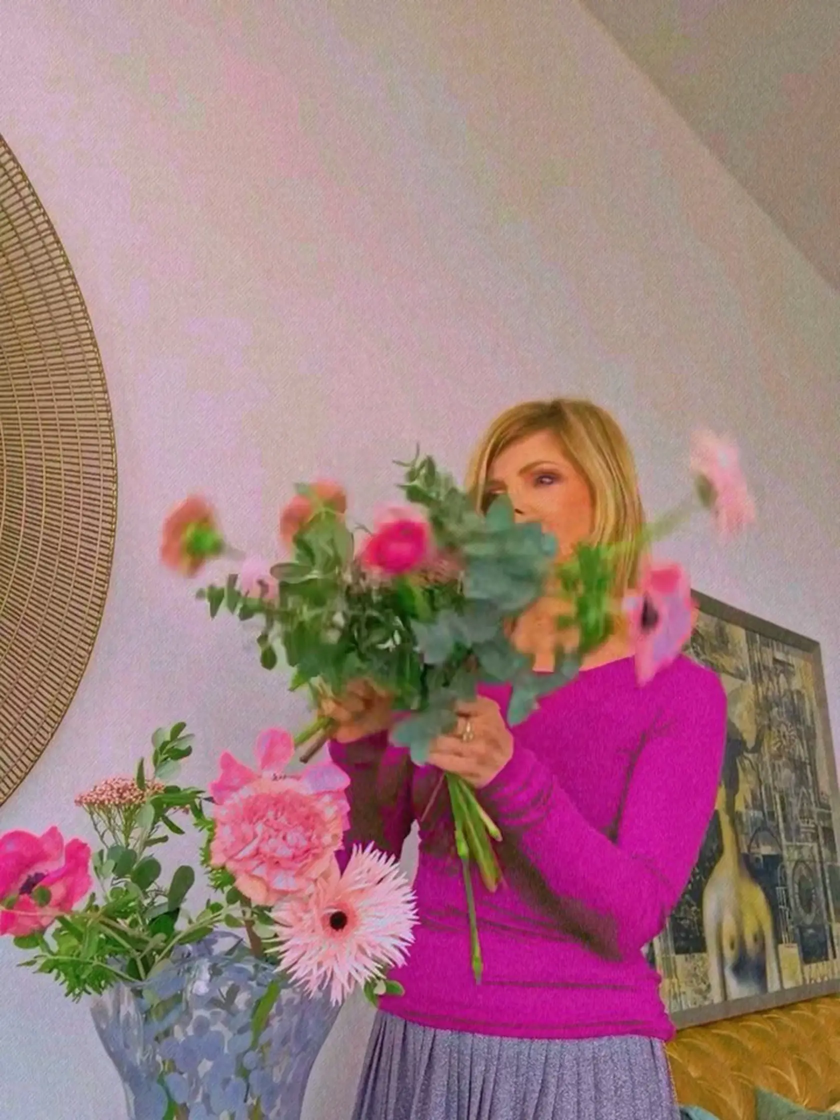 "🌸 Víkendová inšpirácia v ružovom, 🌸" napísala Soňa.