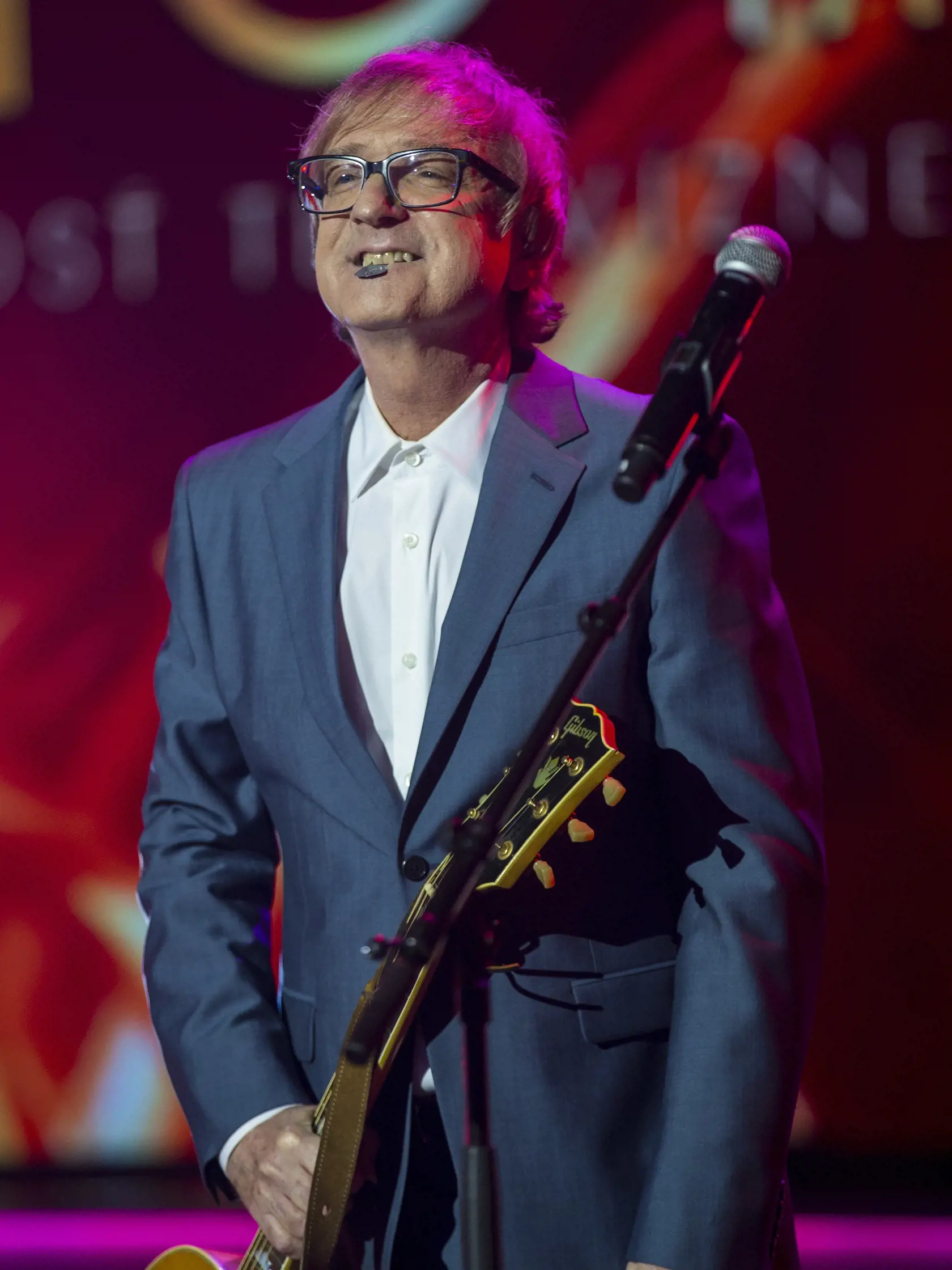 Na snimke Miroslav Zbirka pocas priameho prenosu slavnostneho galavecera OTO 2017.