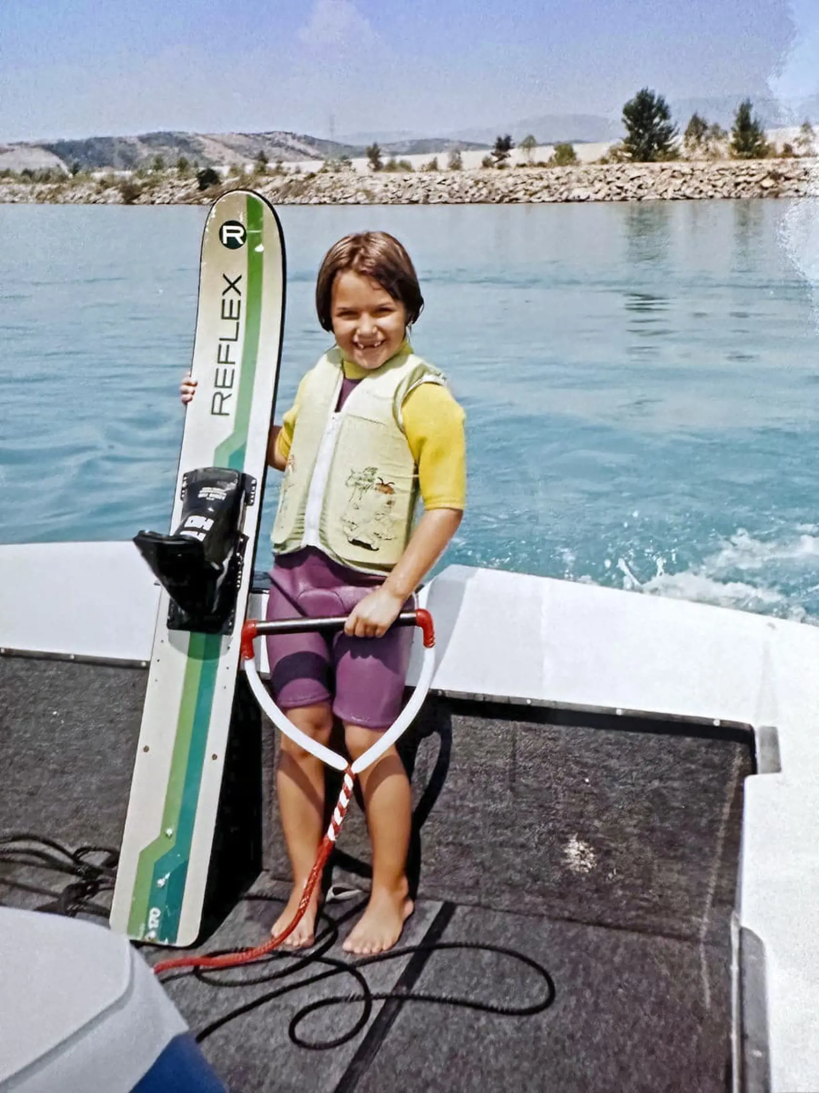 Dominika skúšala aj vodné lyže. 