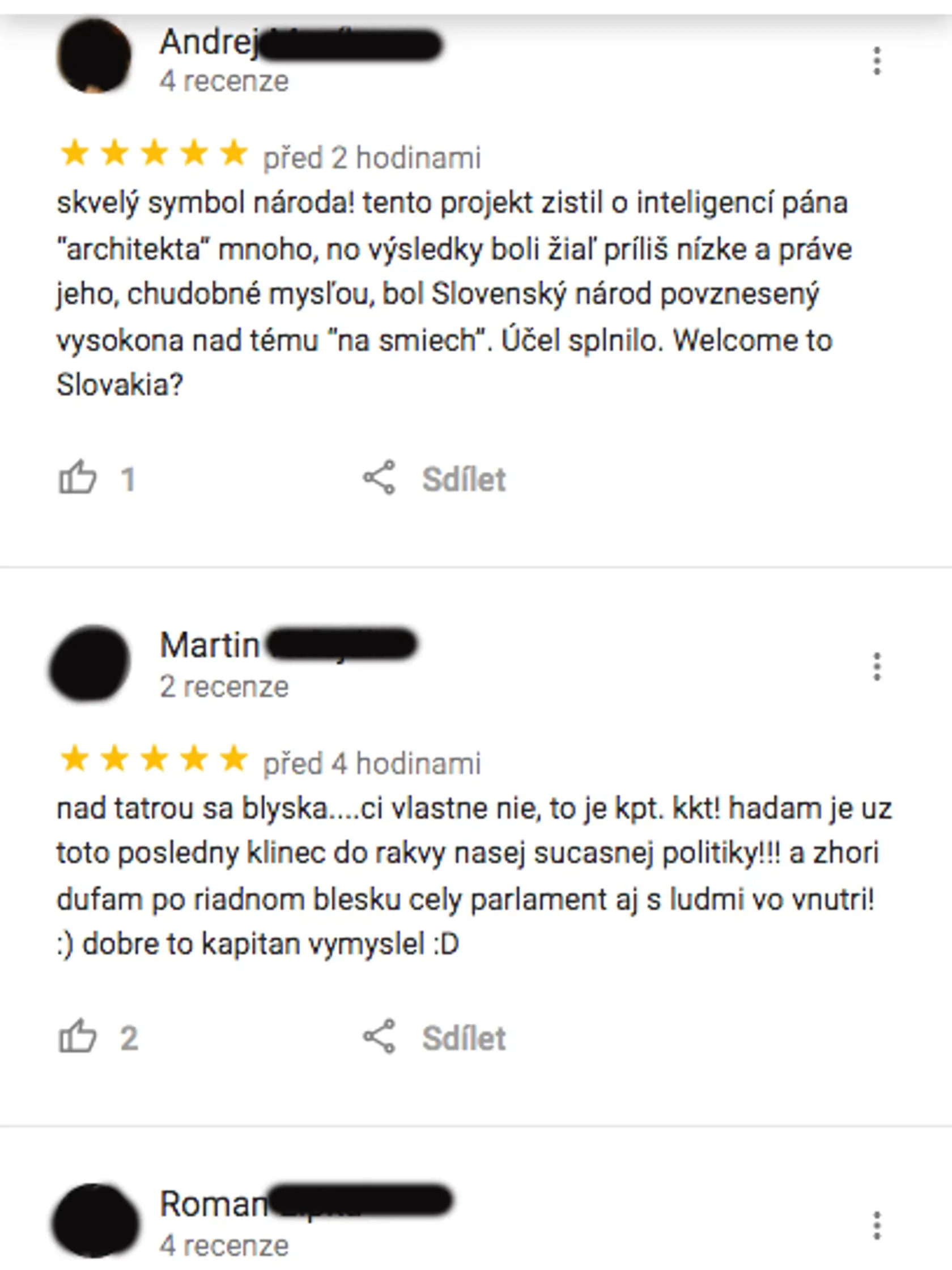 Dankov stožiar je na Google Mapách