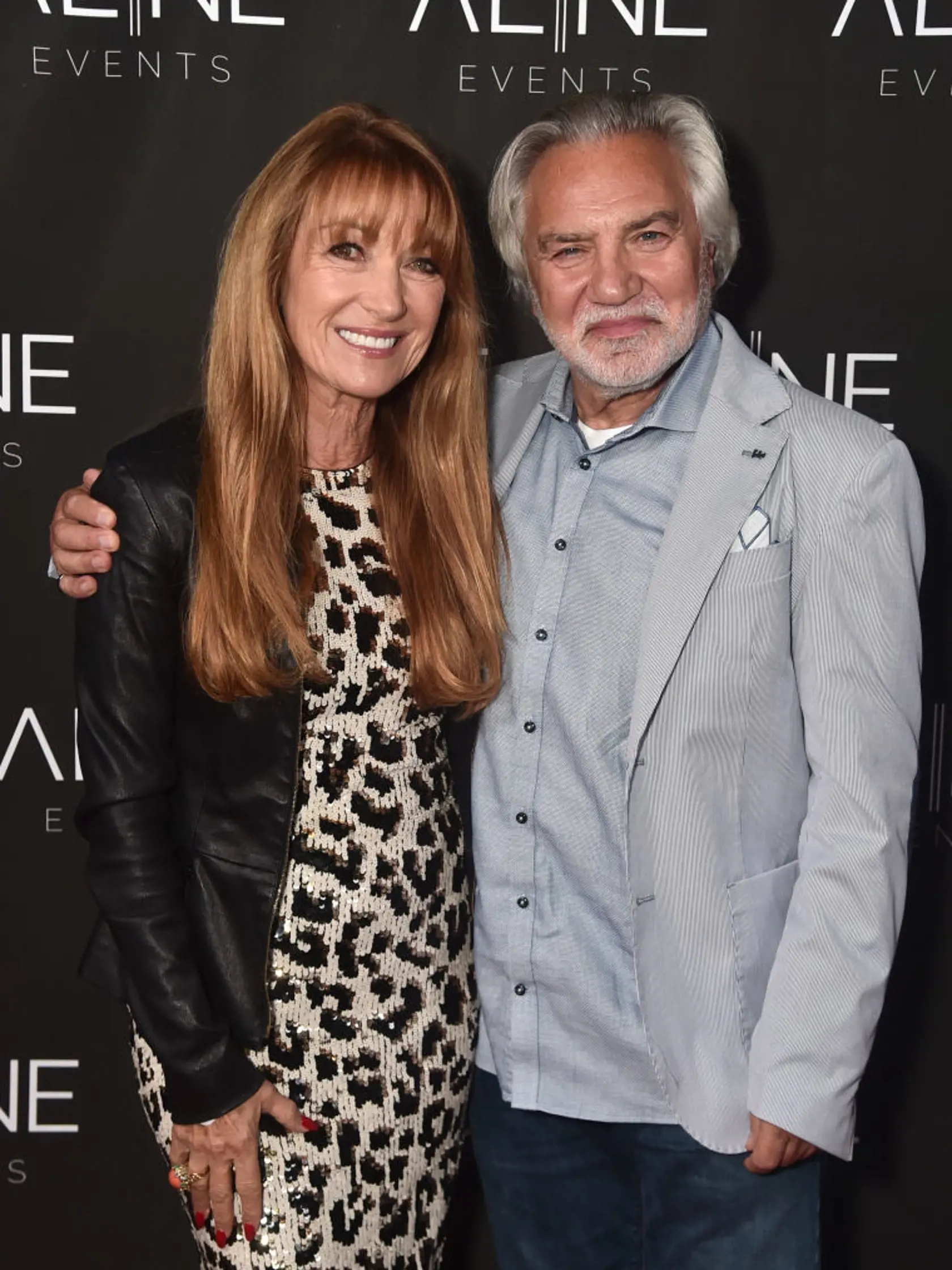 Jane Seymour s partnerom Davidom Greenom
