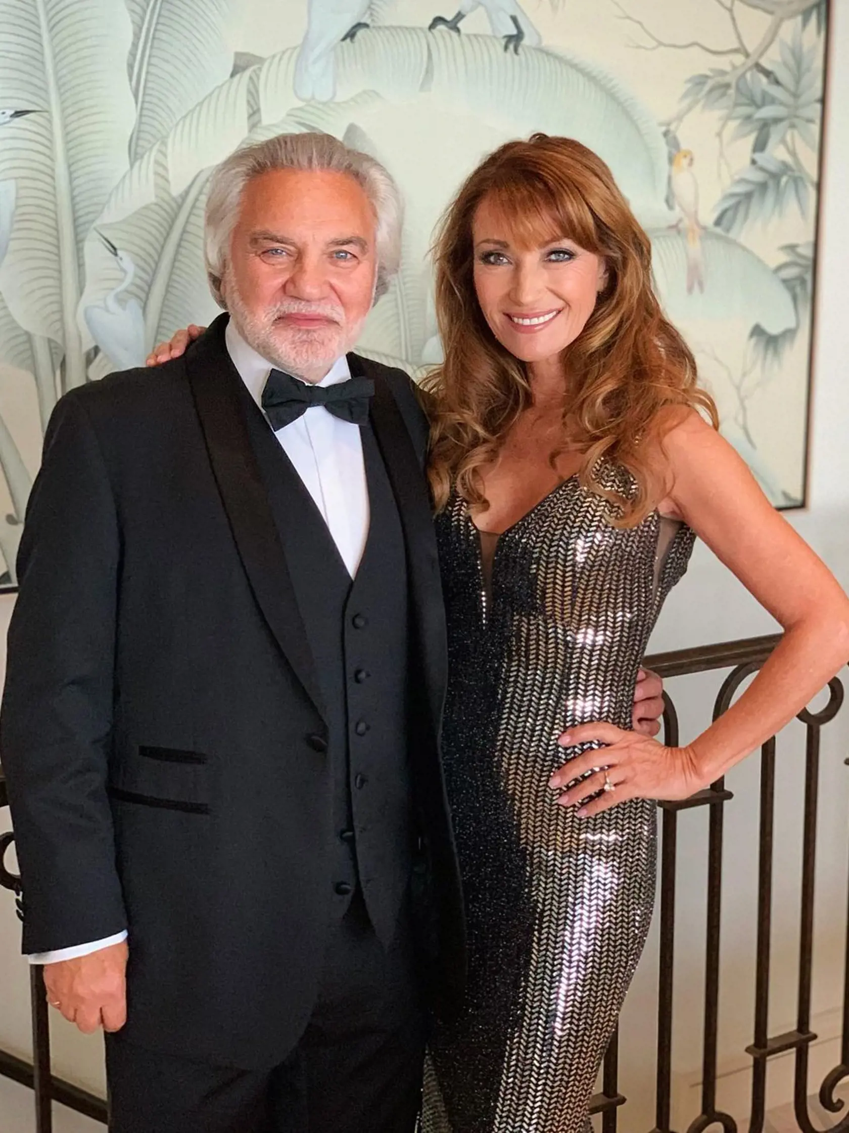 Jane Seymour a jej súčasný partner David.