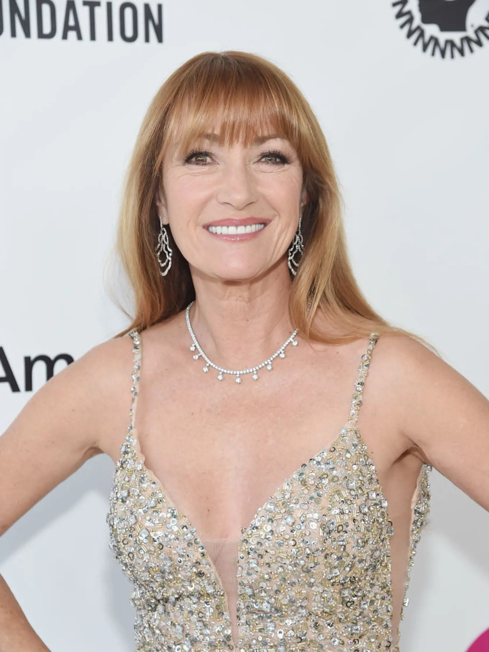 WEST HOLLYWOOD, CA - FEBRUARY 24:  Jane Seymour attends the 27th annual Elton John AIDS Foundation Academy Awards Viewing Party sponsored by IMDb and Neuro Drinks celebrating EJAF and the 91st Academy Awards on February 24, 2019 in West Hollywood, California.  (Photo by Jamie McCarthy/Getty Images for EJAF)