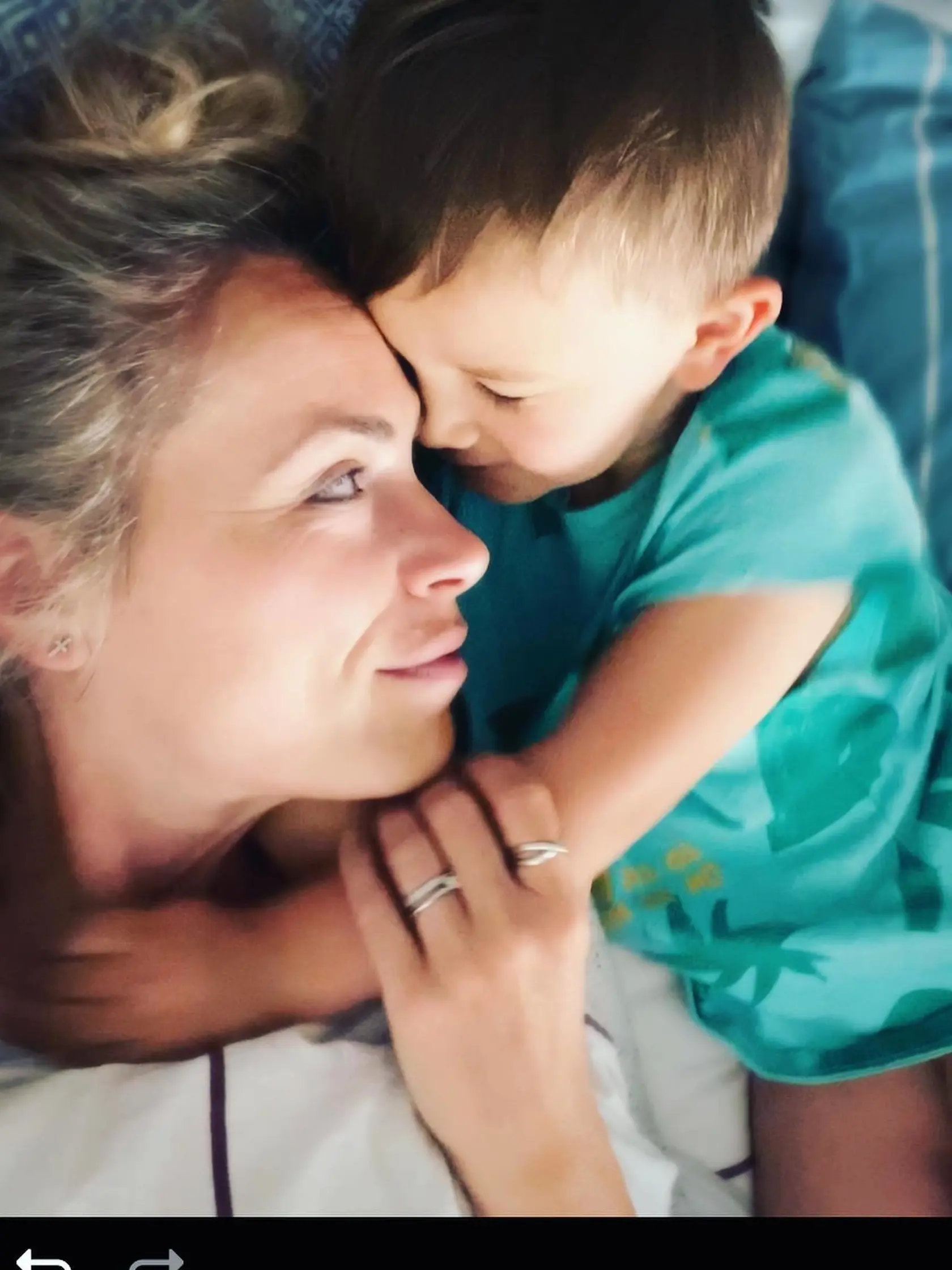 Mirka so svojim synčekom Juliánom Danielom, keď bol ešte malý. Onedlho už bude školák!