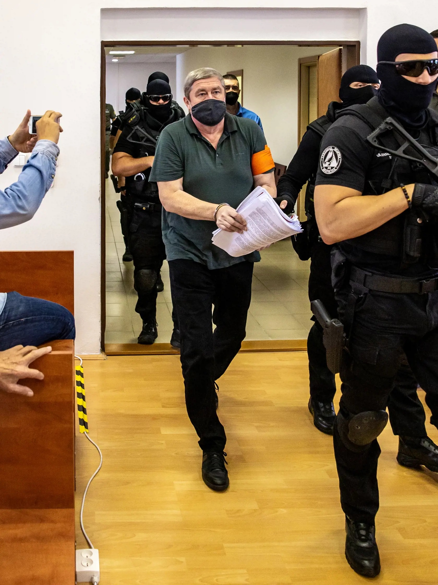 Súdne pojednávanie s bývalým šéfom úradu Špeciálnej prokuratúry Dušanom Kováčikom na Špecializovanom trestnom súde v Pezinku. Na snímke je Dušan Kováčík. 