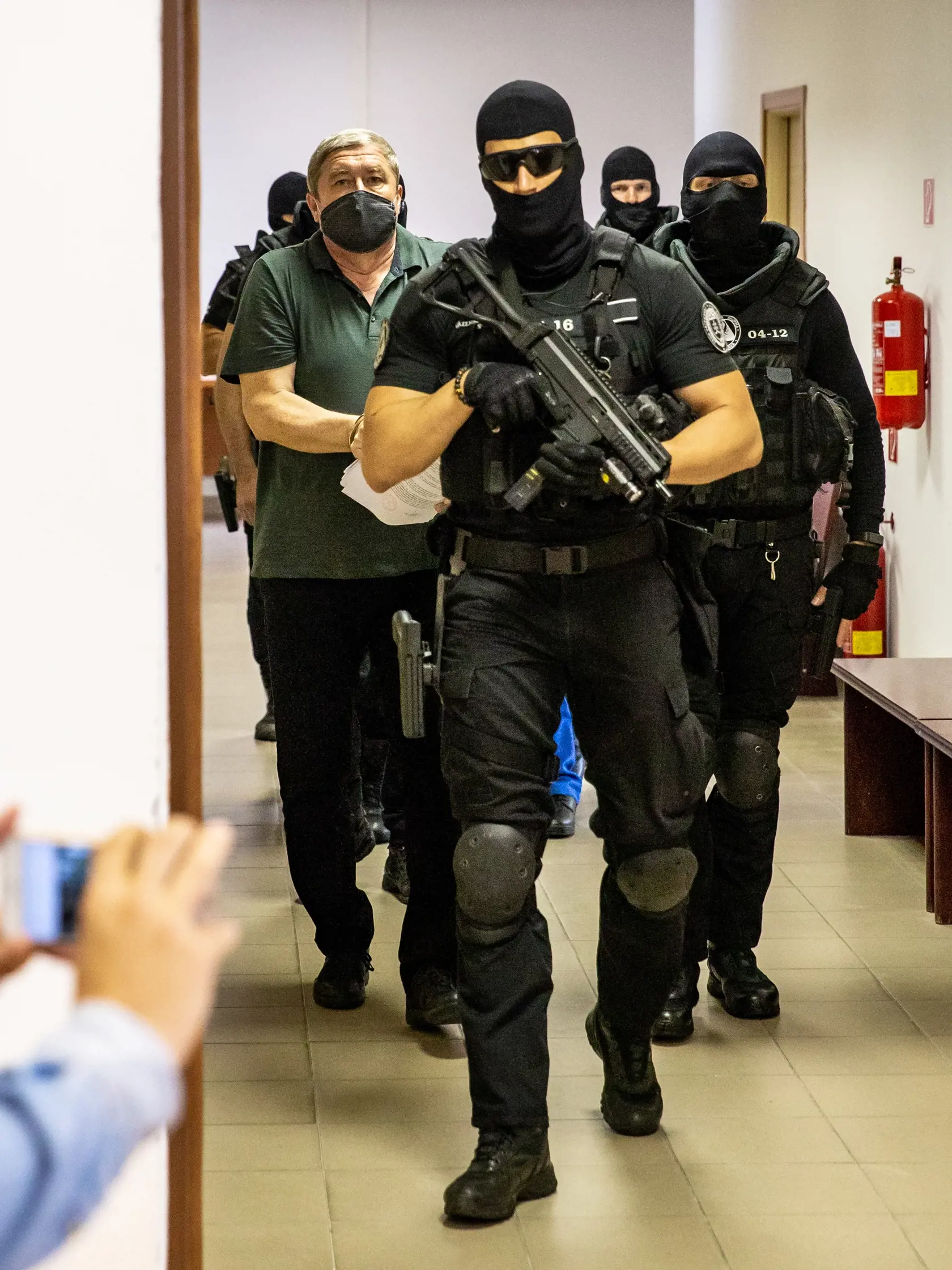 Súdne pojednávanie s bývalým šéfom úradu Špeciálnej prokuratúry Dušanom Kováčikom na Špecializovanom trestnom súde v Pezinku. Na snímke je Dušan Kováčík. 