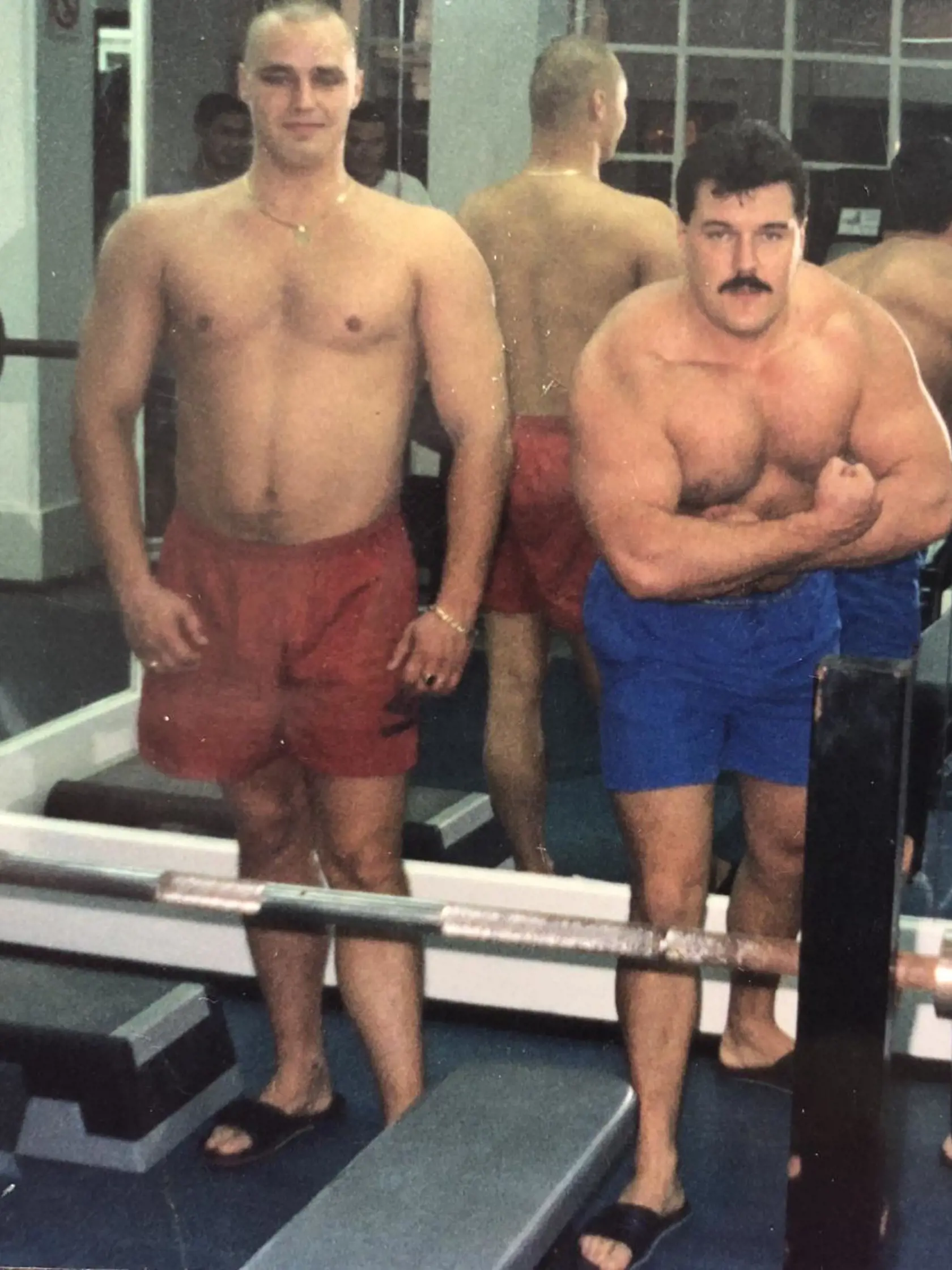 Slavomír Surový bol Černákov štartér. Na foto so svojim šéfom v posilňovni, neskôr voči nemu svedčil ako korunný svedok.