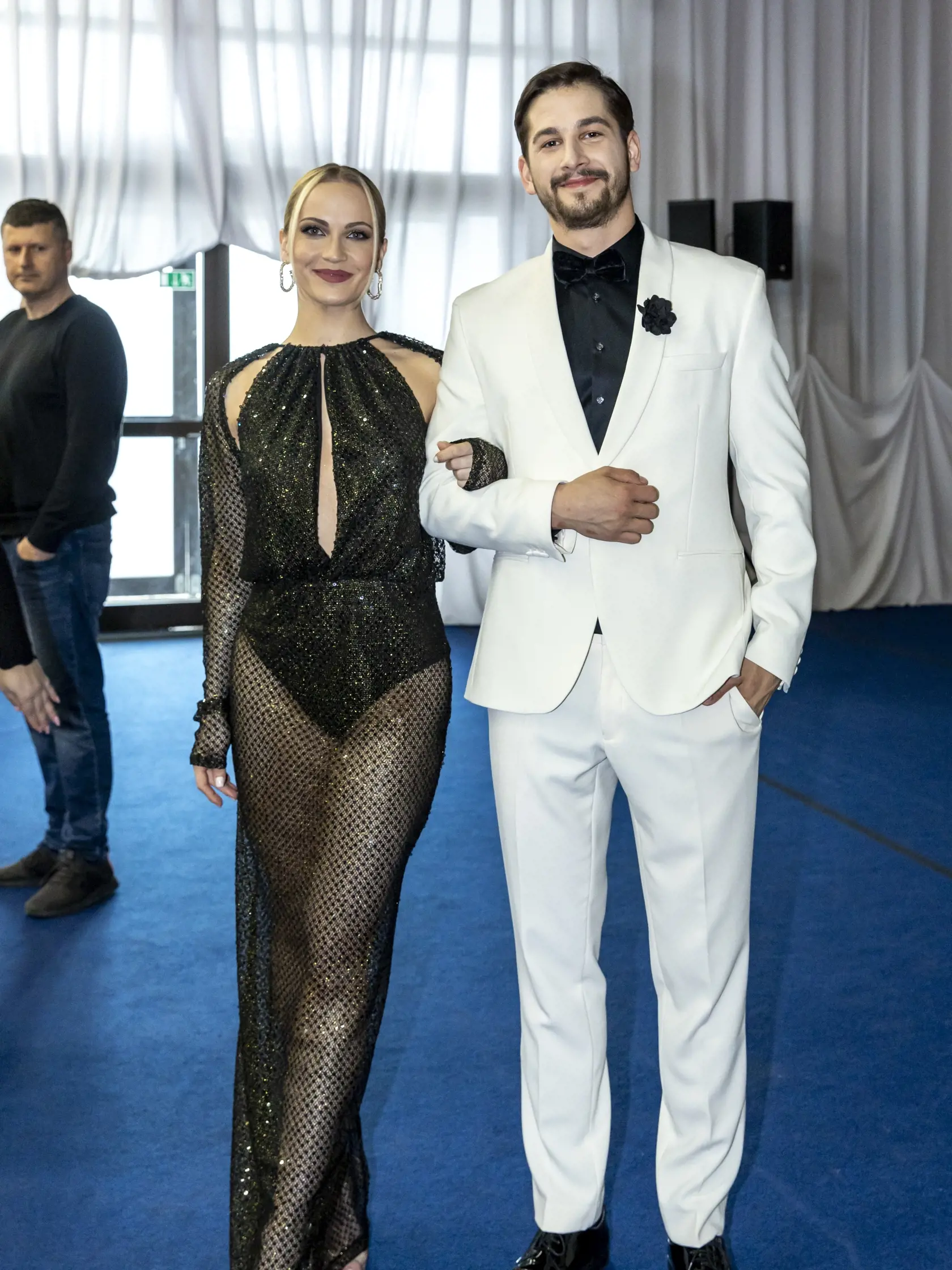 Predstavenie tanečných párov Let’s Dance 2024. Na snímke je Jakub Jablovský a Eliška Lenčešová. 